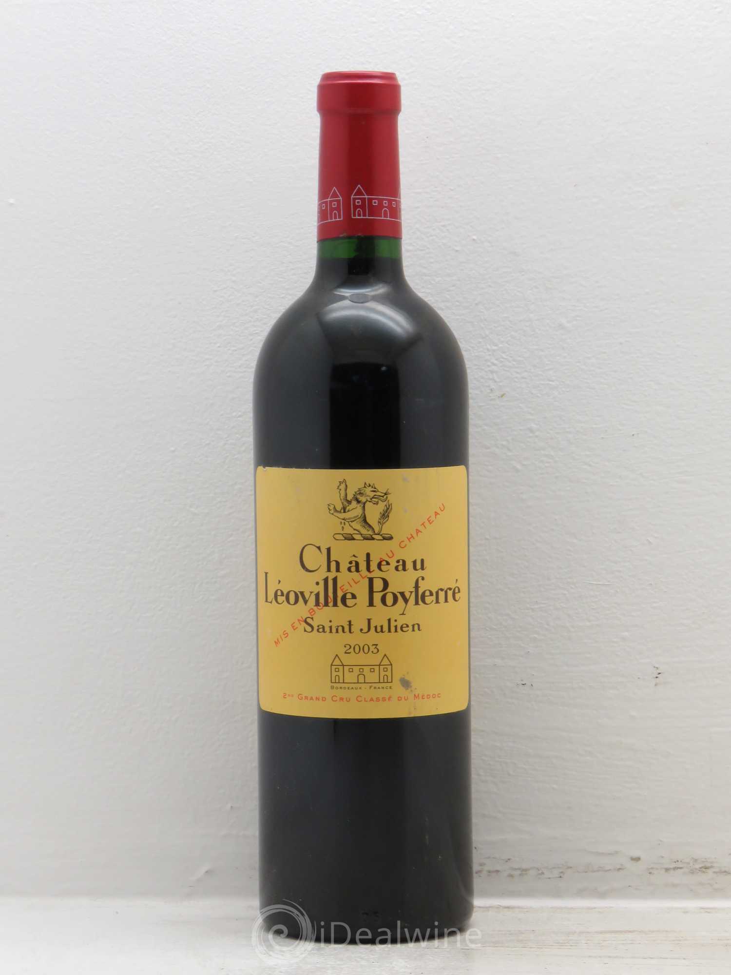 Château Léoville Poyferré 2ème Grand Cru Classé 2003 - Lot de 1 bouteille - 0