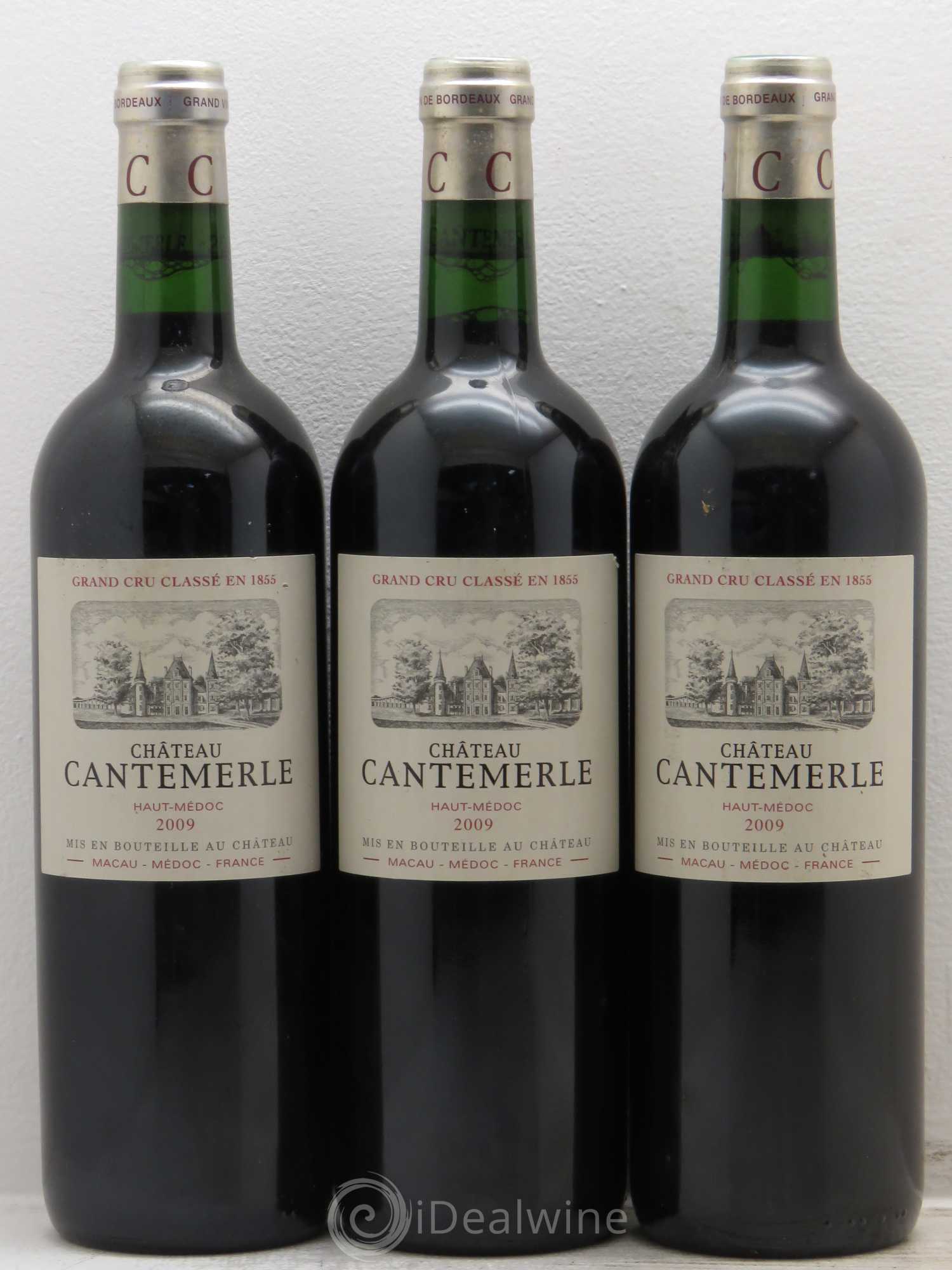 Château Cantemerle 5ème Grand Cru Classé 2009 - Lot de 3 bouteilles - 0