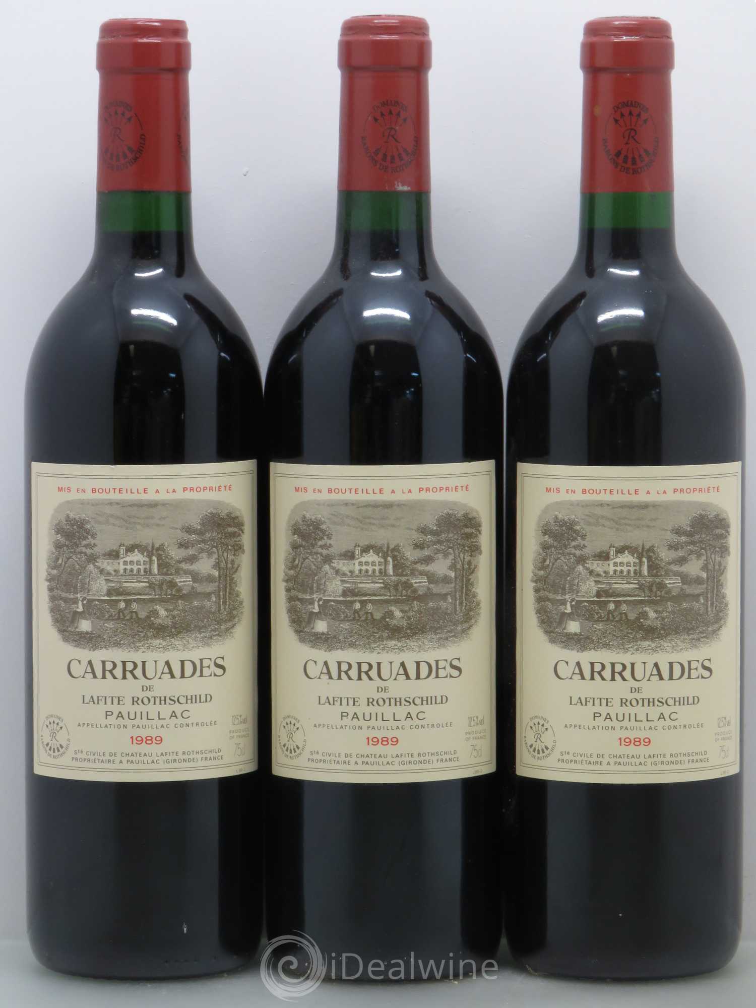 Carruades de Lafite Rothschild Second Vin 1989 - Lot de 6 bouteilles - 2