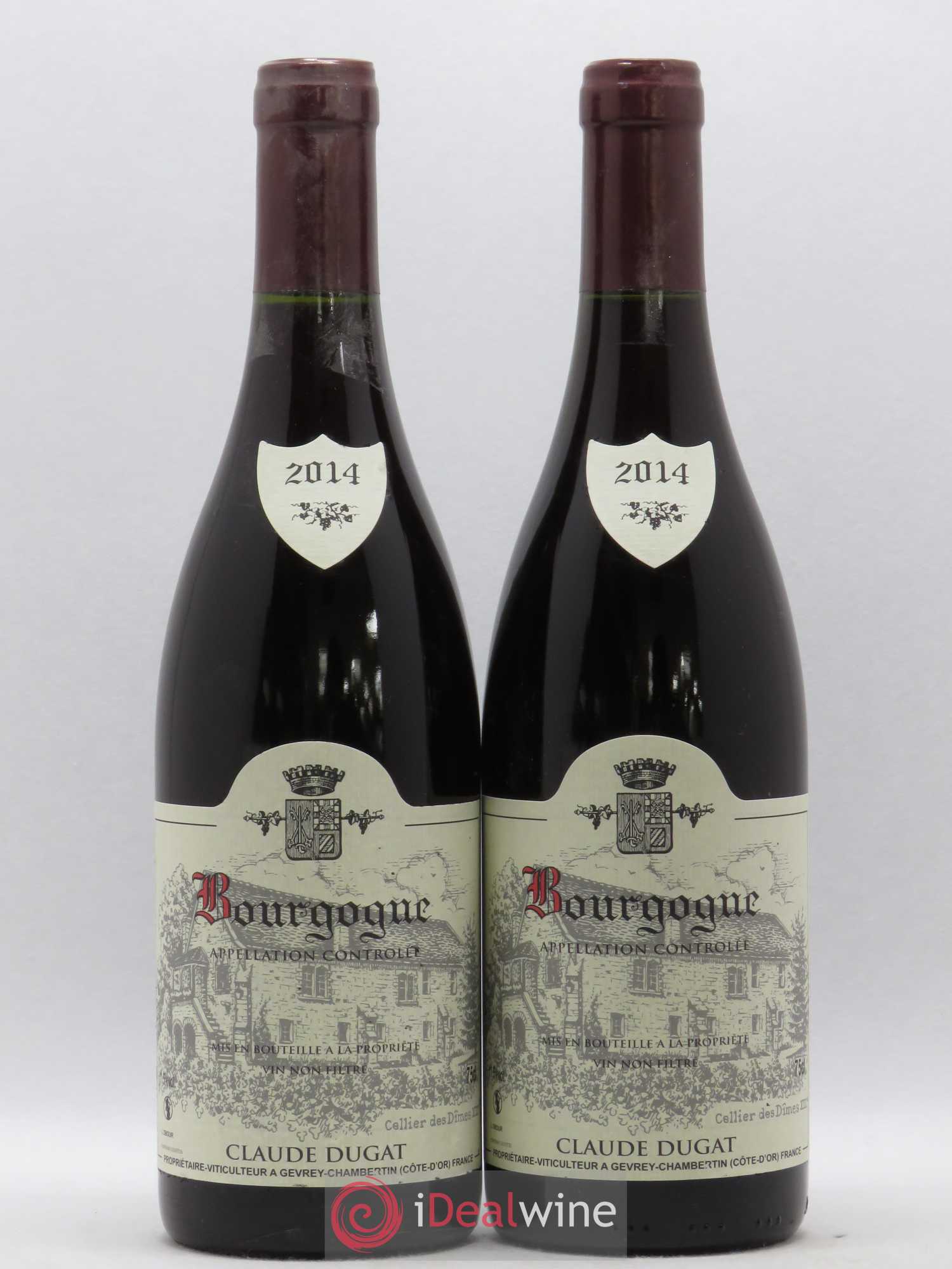 Bourgogne Claude Dugat 2014 - Lot de 2 bouteilles - 0