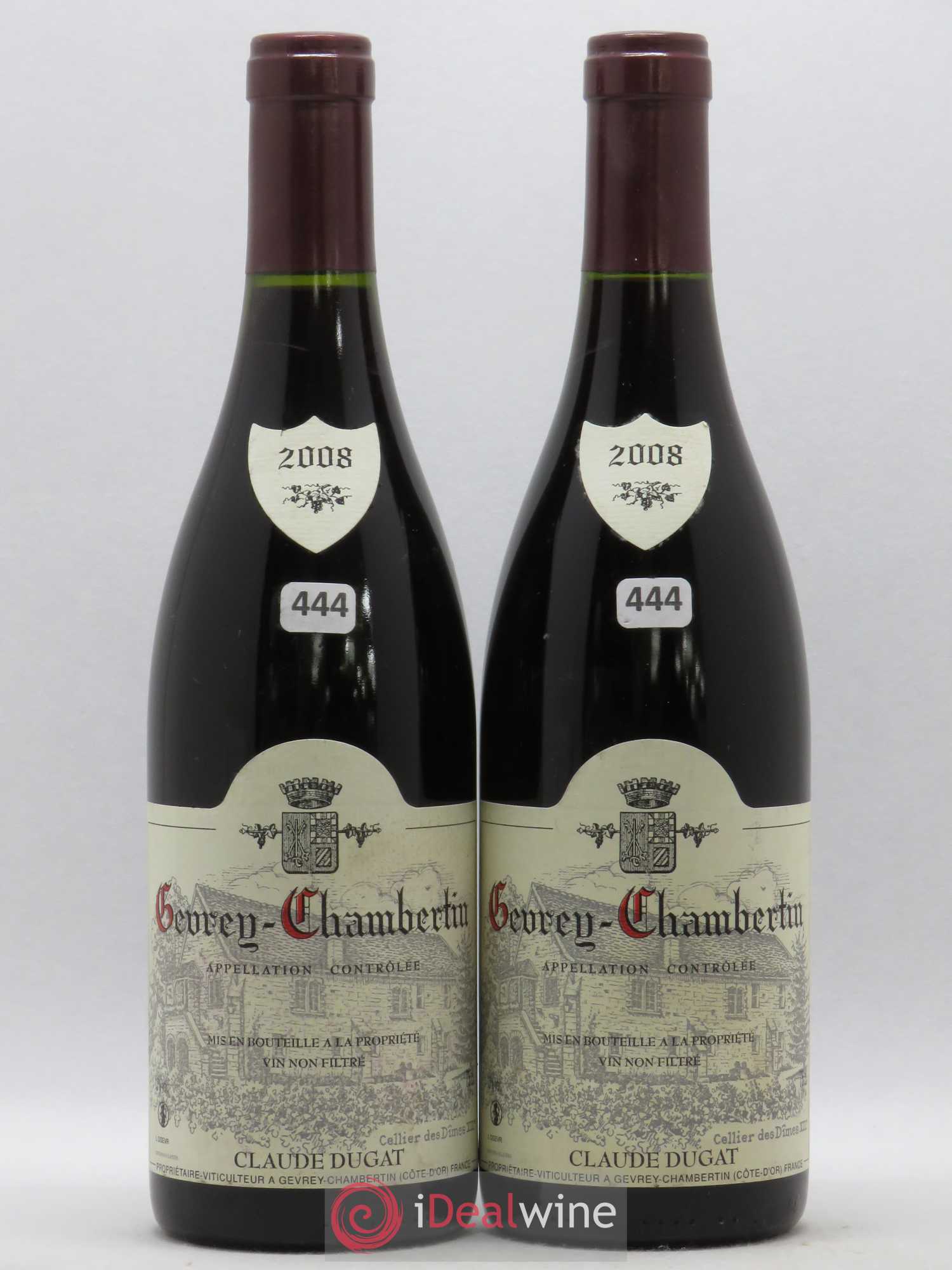 Gevrey-Chambertin Claude Dugat 2008 - Lot de 2 bouteilles - 0