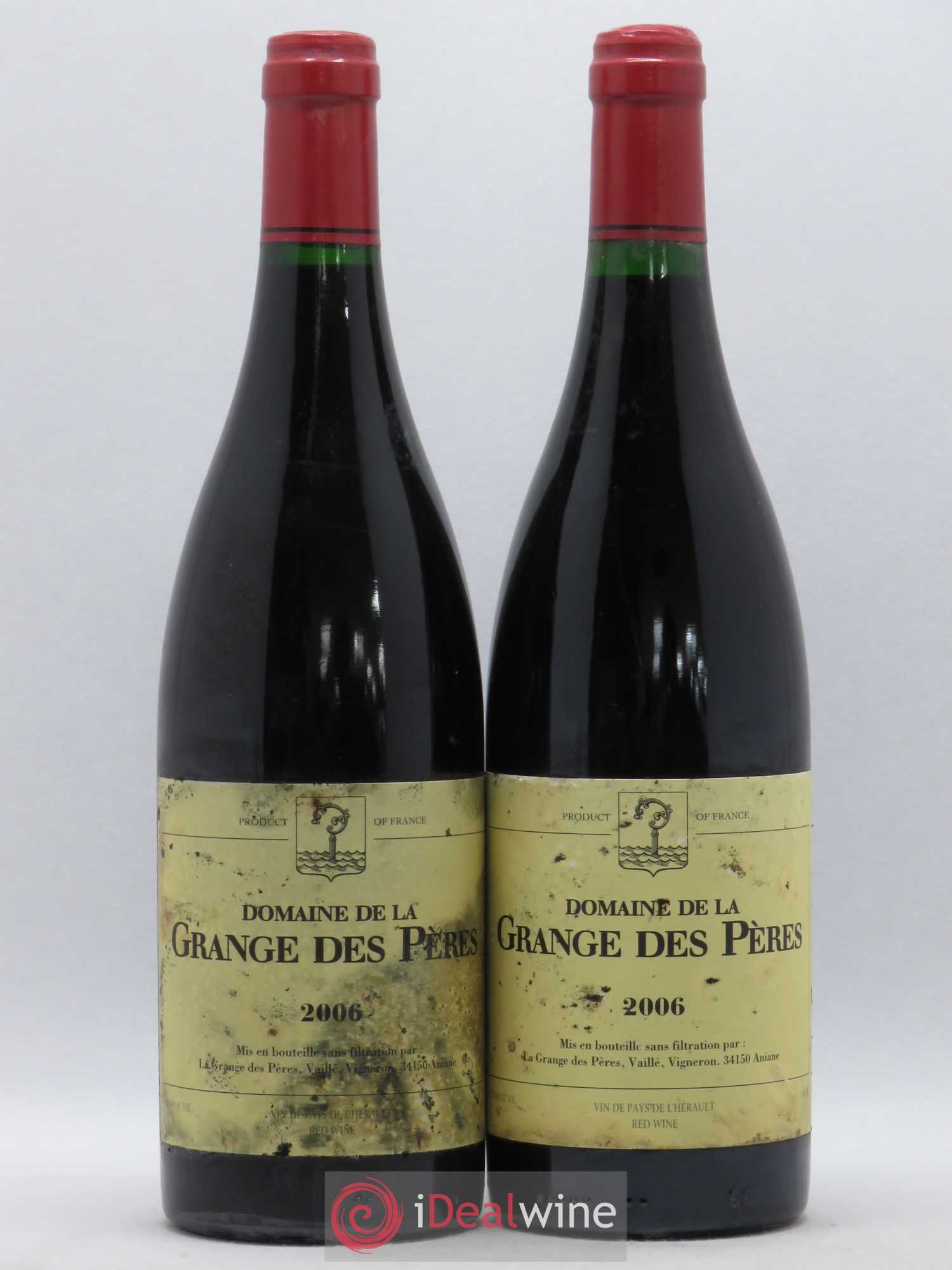 Pays d'Hérault Grange des Pères Laurent Vaillé 2006 - Lot de 2 bouteilles - 0