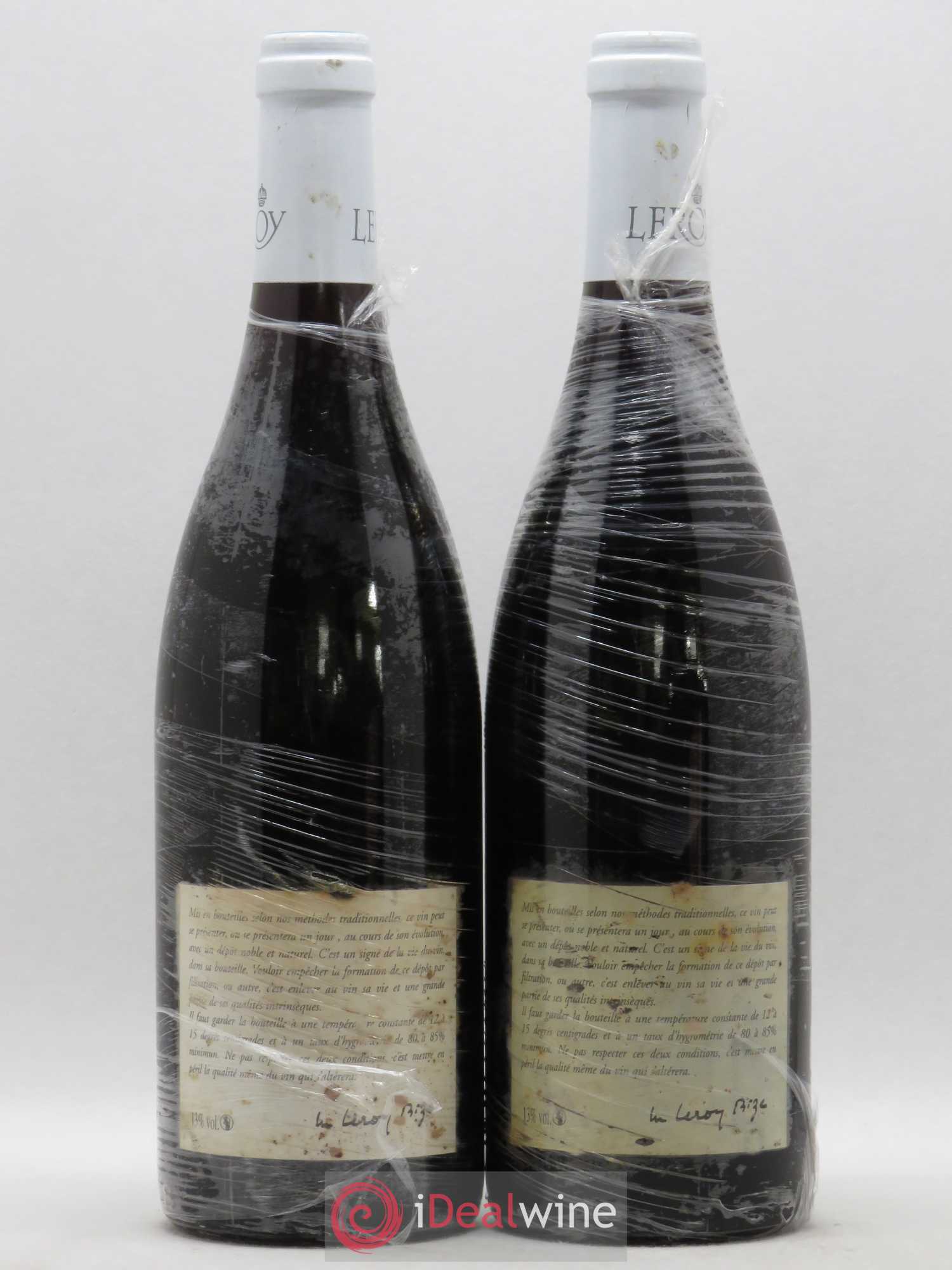 Volnay 1er Cru Santenots Leroy SA (sans prix de réserve) 2003 - Lot de 2 bouteilles - 1