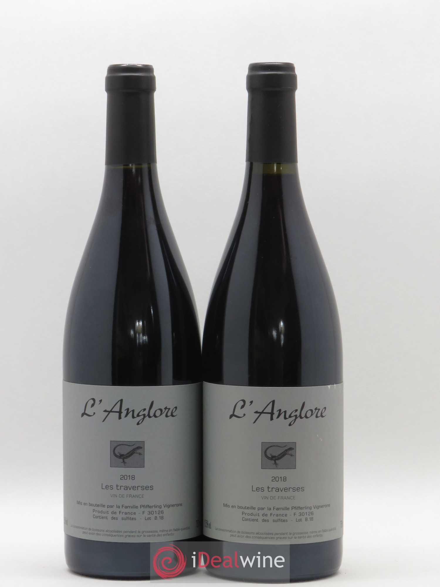 Vin de France Les Traverses L'Anglore 2018 - Lot de 2 bouteilles - 0