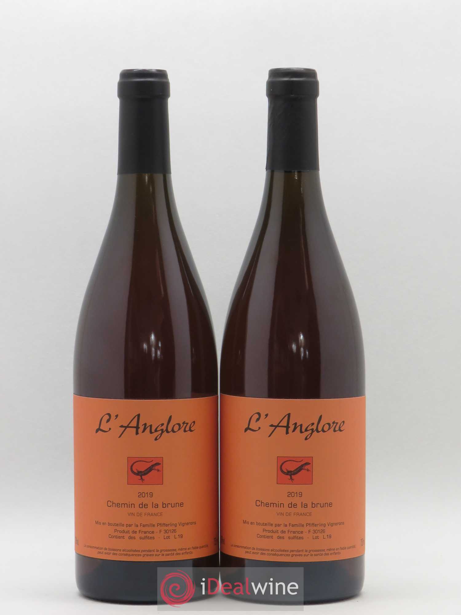 Vin de France Chemin de la brune L'Anglore 2019 - Lot de 2 bouteilles - 0