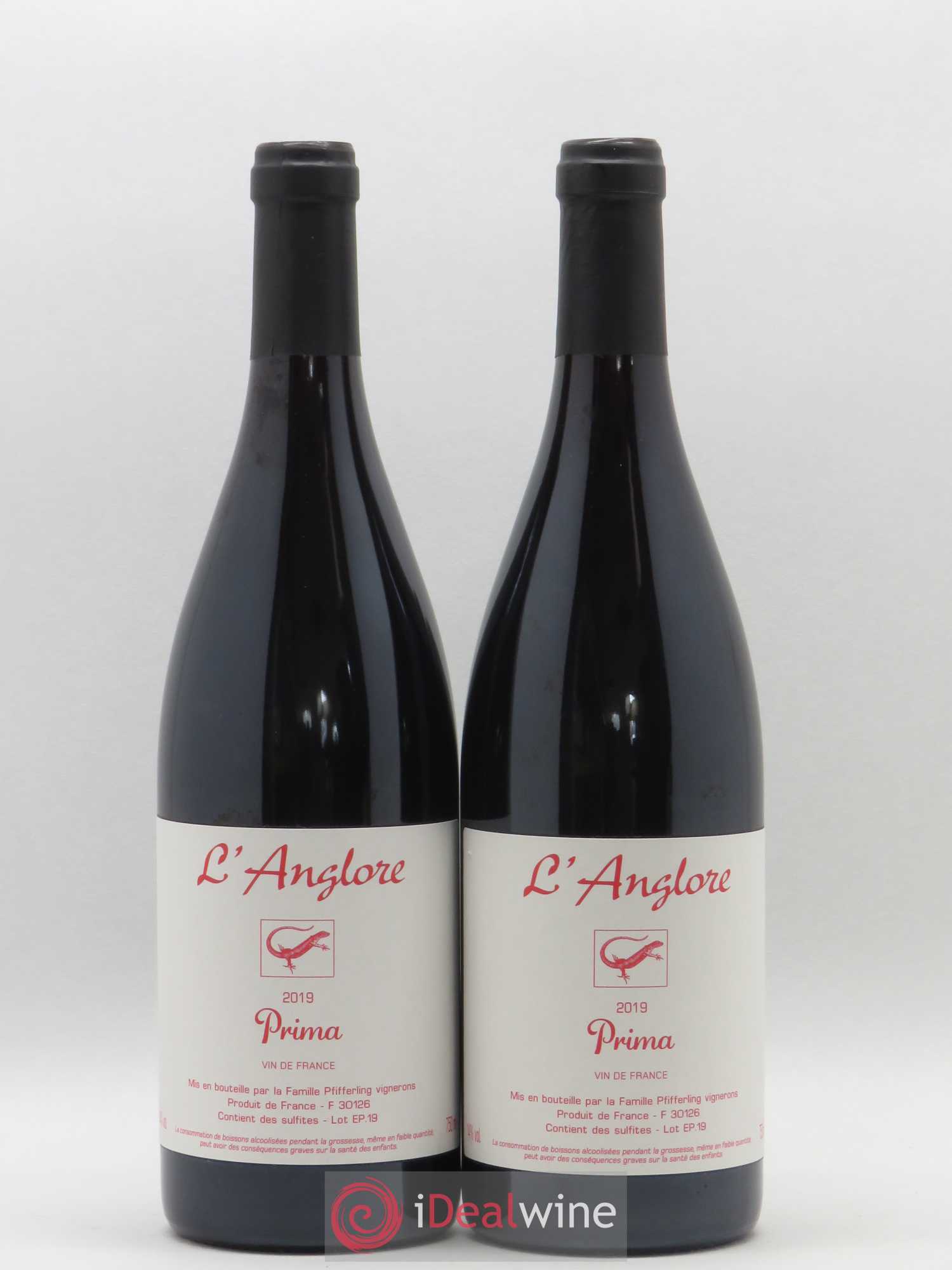 Vin de France Prima L'Anglore 2019 - Lot de 2 bouteilles - 0