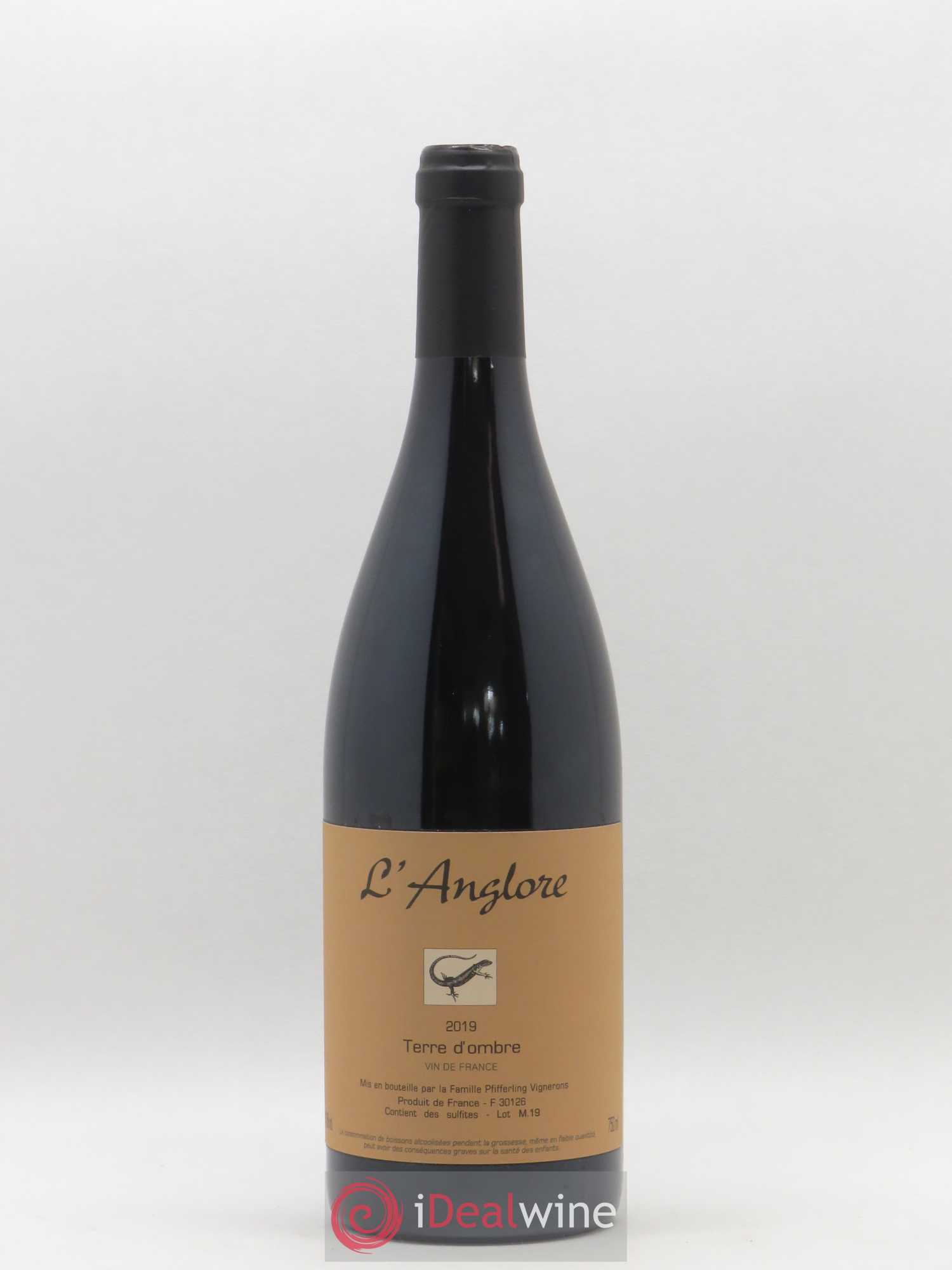 Vin de France Terre d'Ombre L'Anglore 2019 - Lot de 1 bouteille - 0