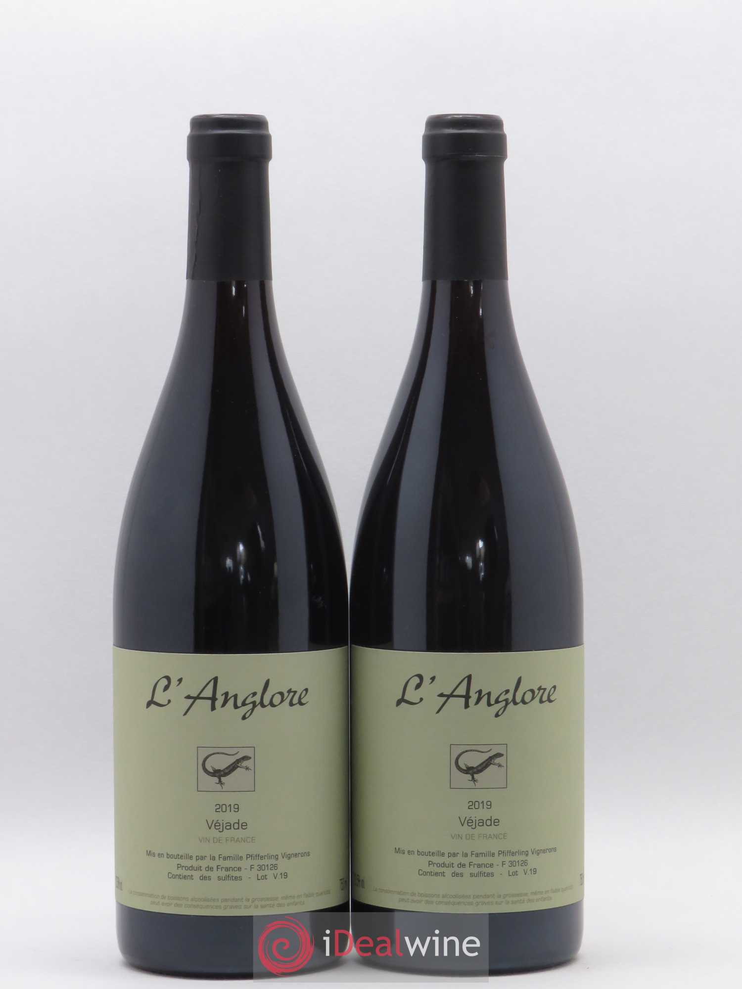 Vin de France Véjade L'Anglore 2019 - Lot de 2 bouteilles - 0
