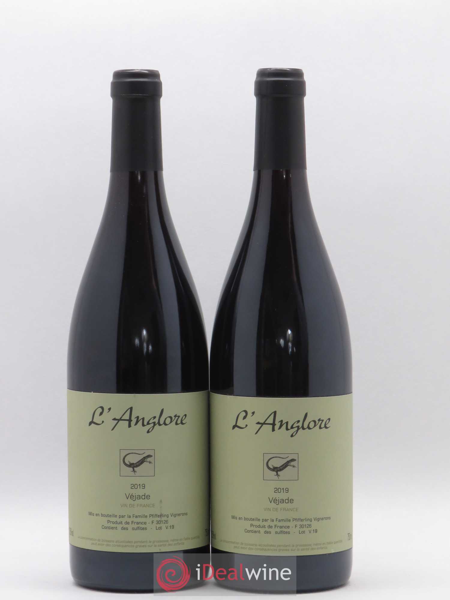 Vin de France Véjade L'Anglore 2019 - Lot de 2 bouteilles - 0
