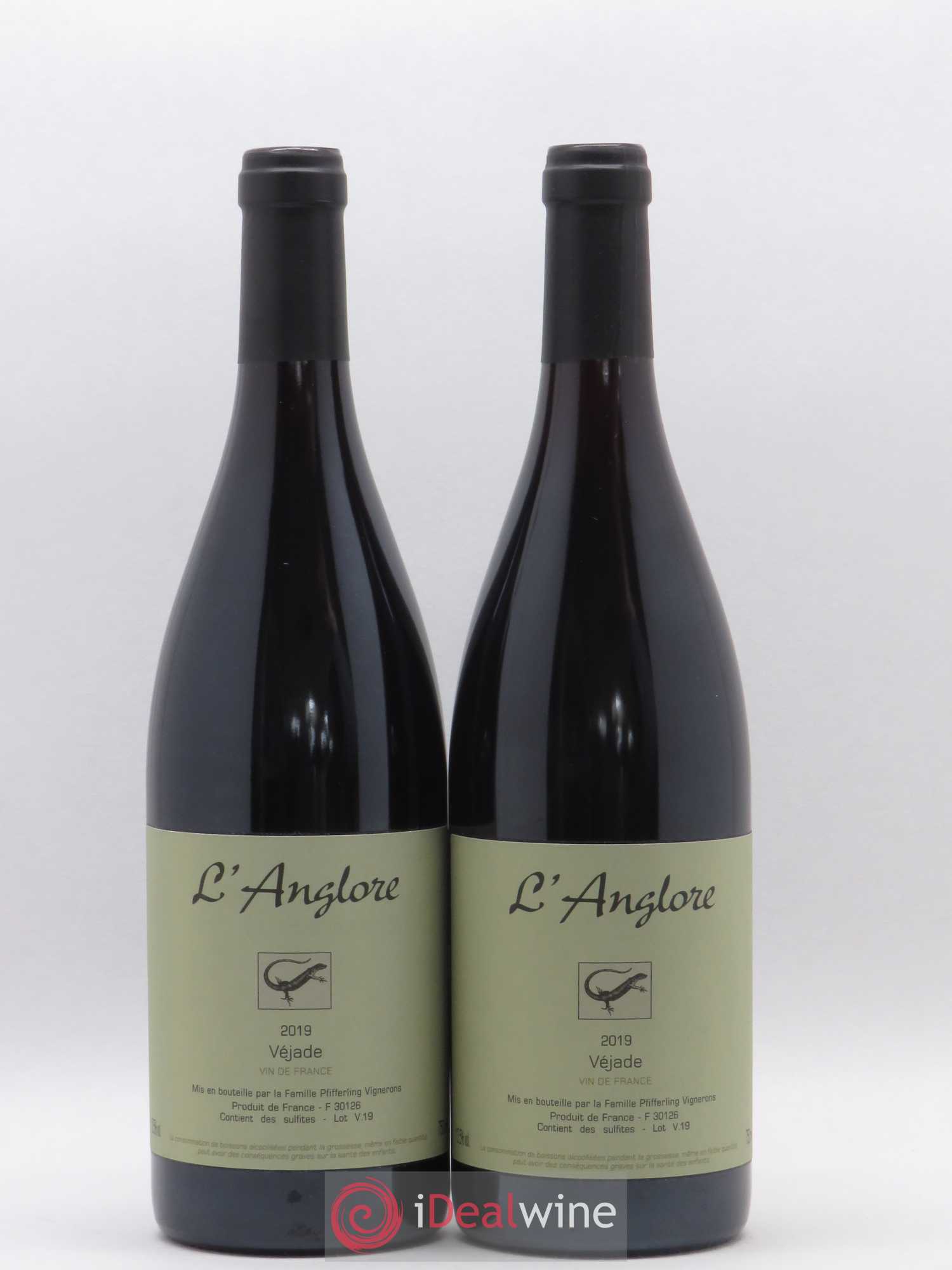 Vin de France Véjade L'Anglore 2019 - Lot de 2 bouteilles - 0