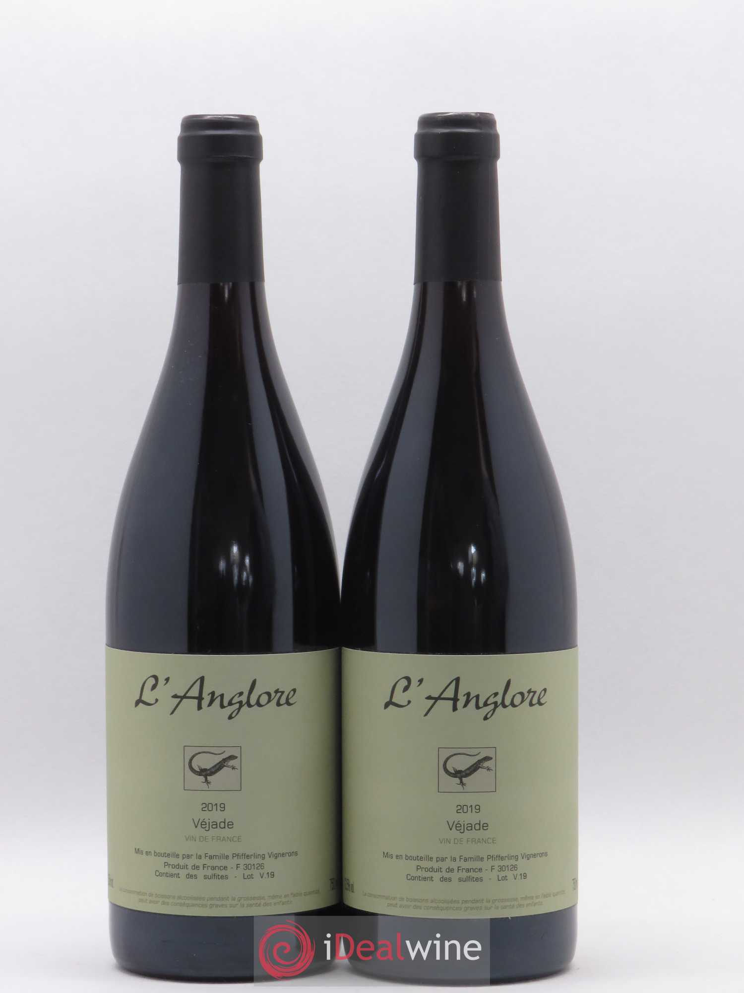 Vin de France Véjade L'Anglore (sans prix de réserve) 2019 - Lot de 2 bouteilles - 0