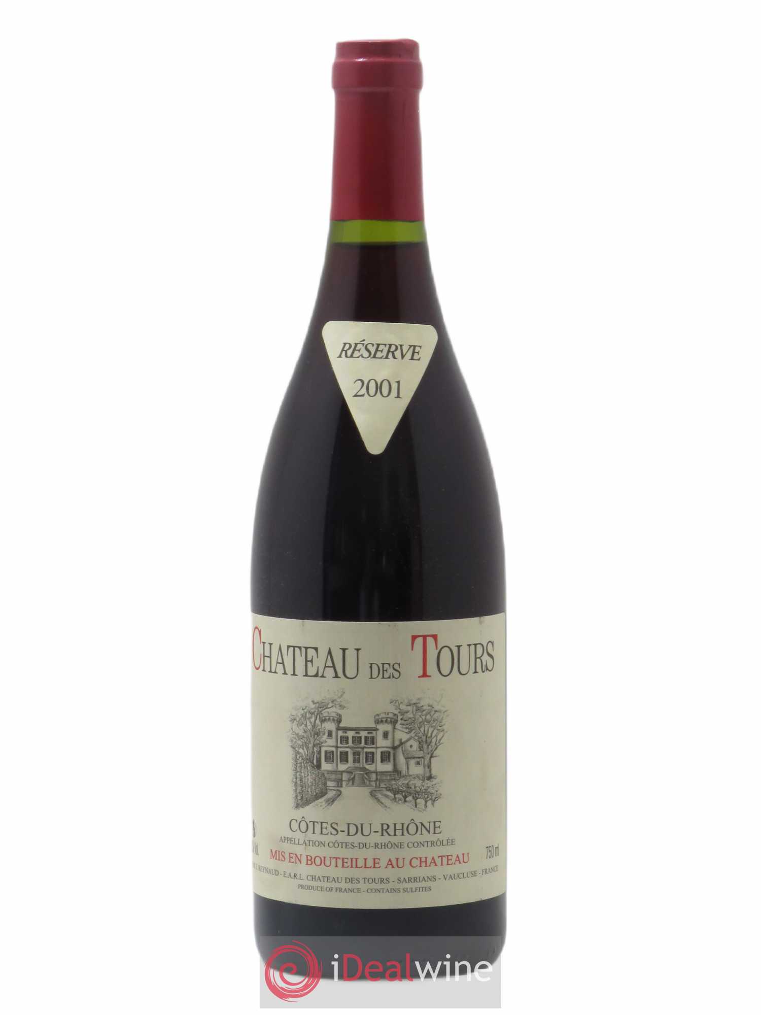 Côtes-du-Rhône Château des Tours Emmanuel Reynaud 2001 - Lot de 1 bouteille - 0