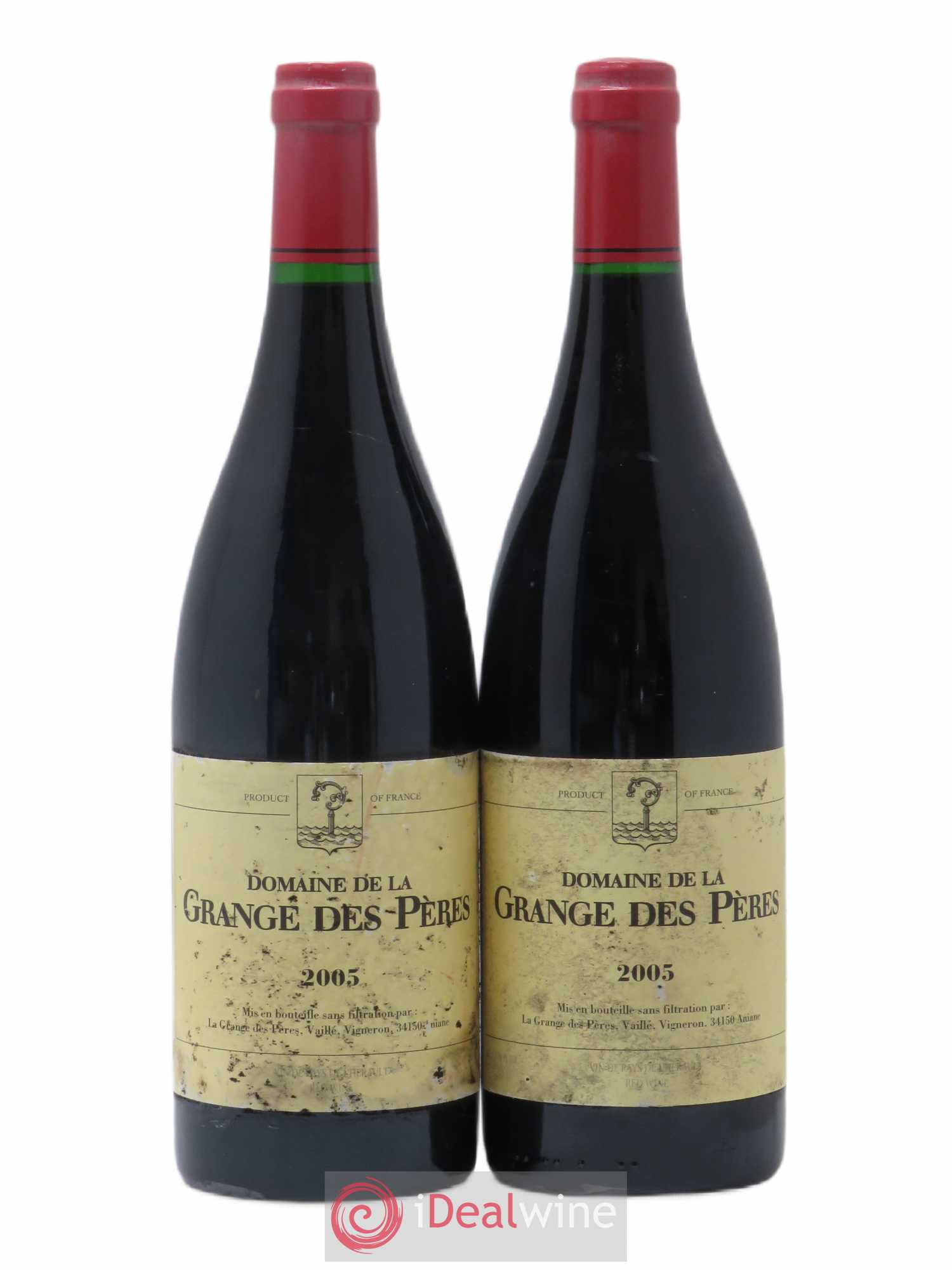Pays d'Hérault Grange des Pères Laurent Vaillé 2005 - Lot de 2 bouteilles - 0
