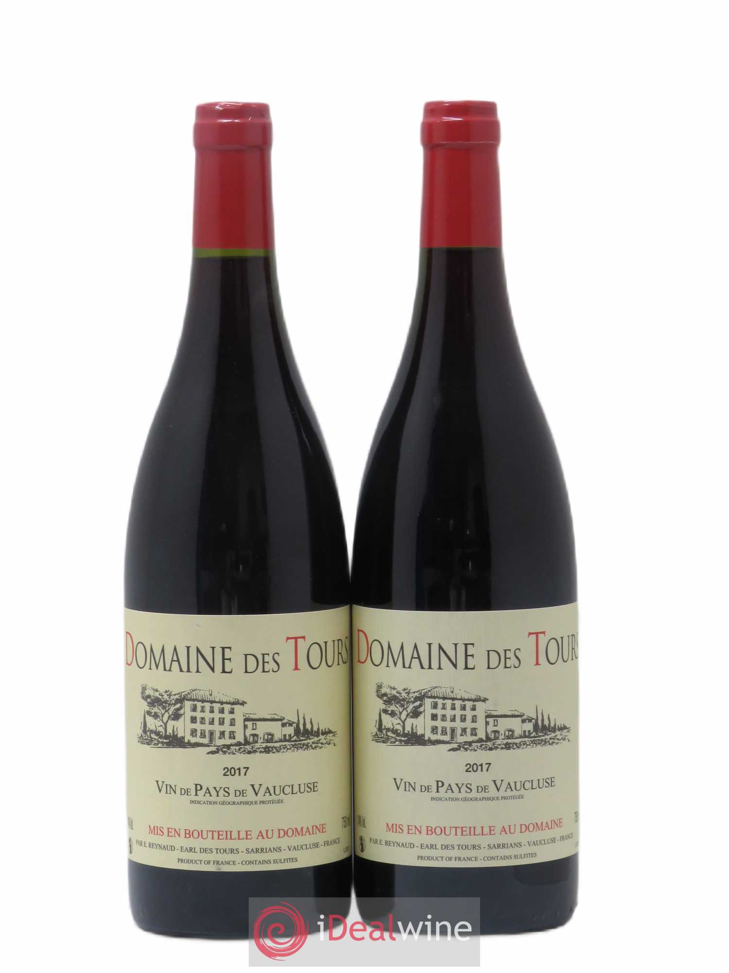 Vaucluse (Vin de Pays de Vaucluse) Domaine des Tours Emmanuel Reynaud 2017 - Lot de 2 bouteilles - 0