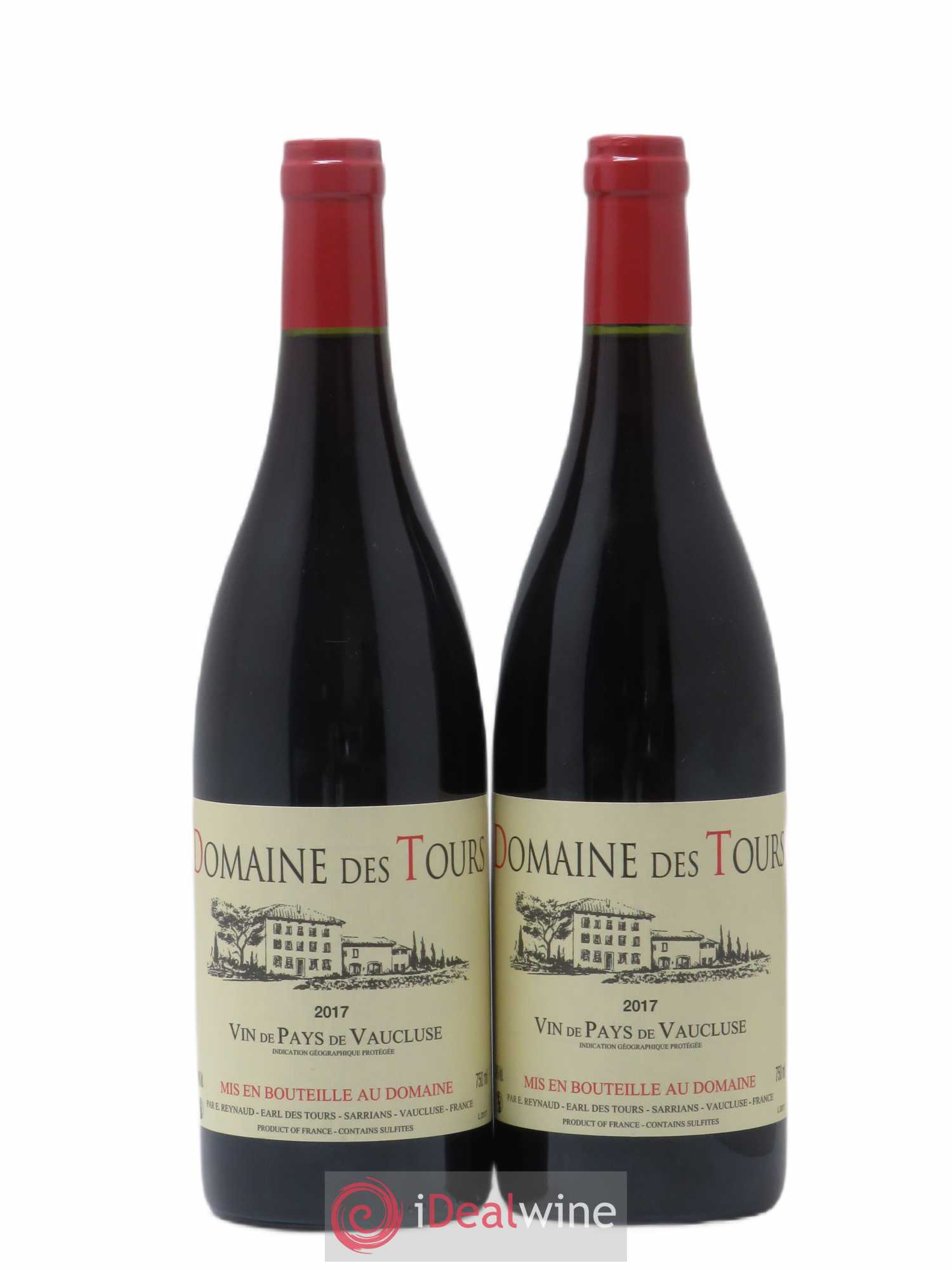 Vaucluse (Vin de Pays de Vaucluse) Domaine des Tours Emmanuel Reynaud 2017 - Lot de 2 bouteilles - 0