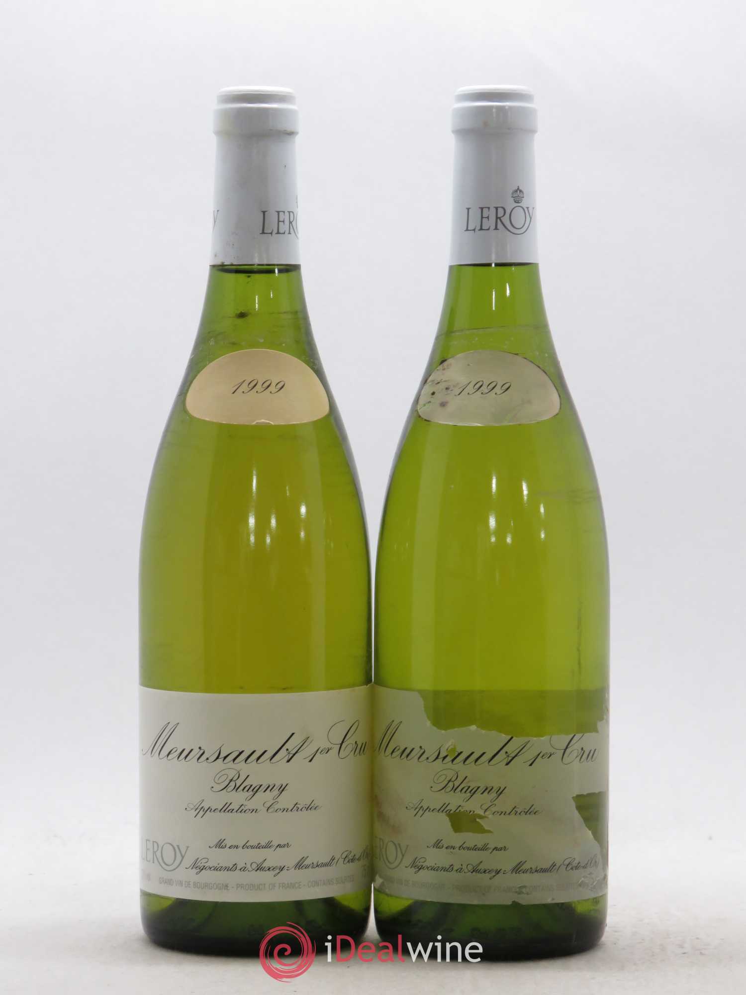 Meursault 1er Cru Blagny Leroy SA 1999 - Lot de 2 bouteilles - 0