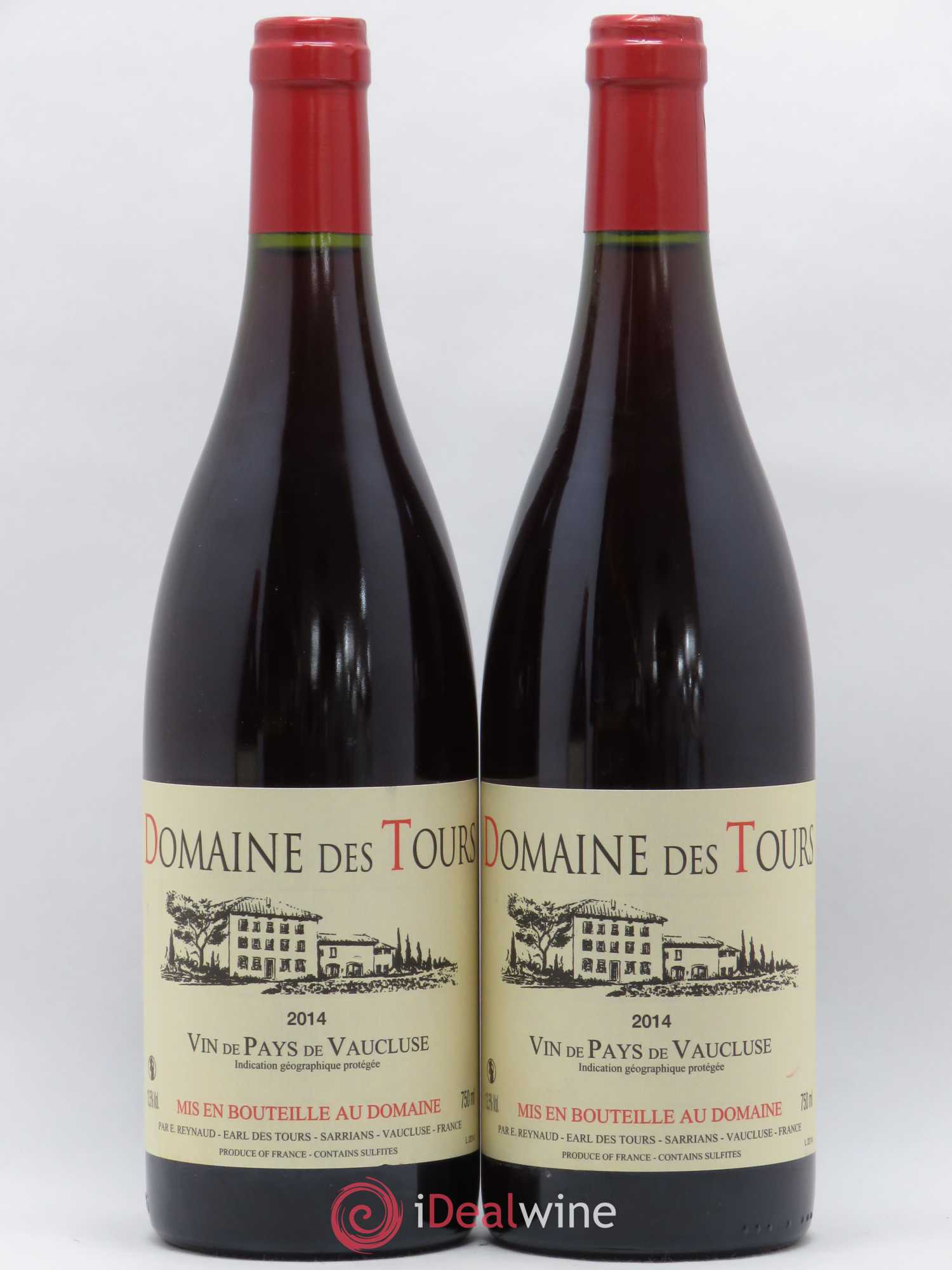 Vaucluse (Vin de Pays de Vaucluse) Domaine des Tours Emmanuel Reynaud 2014 - Lot de 2 bouteilles - 0