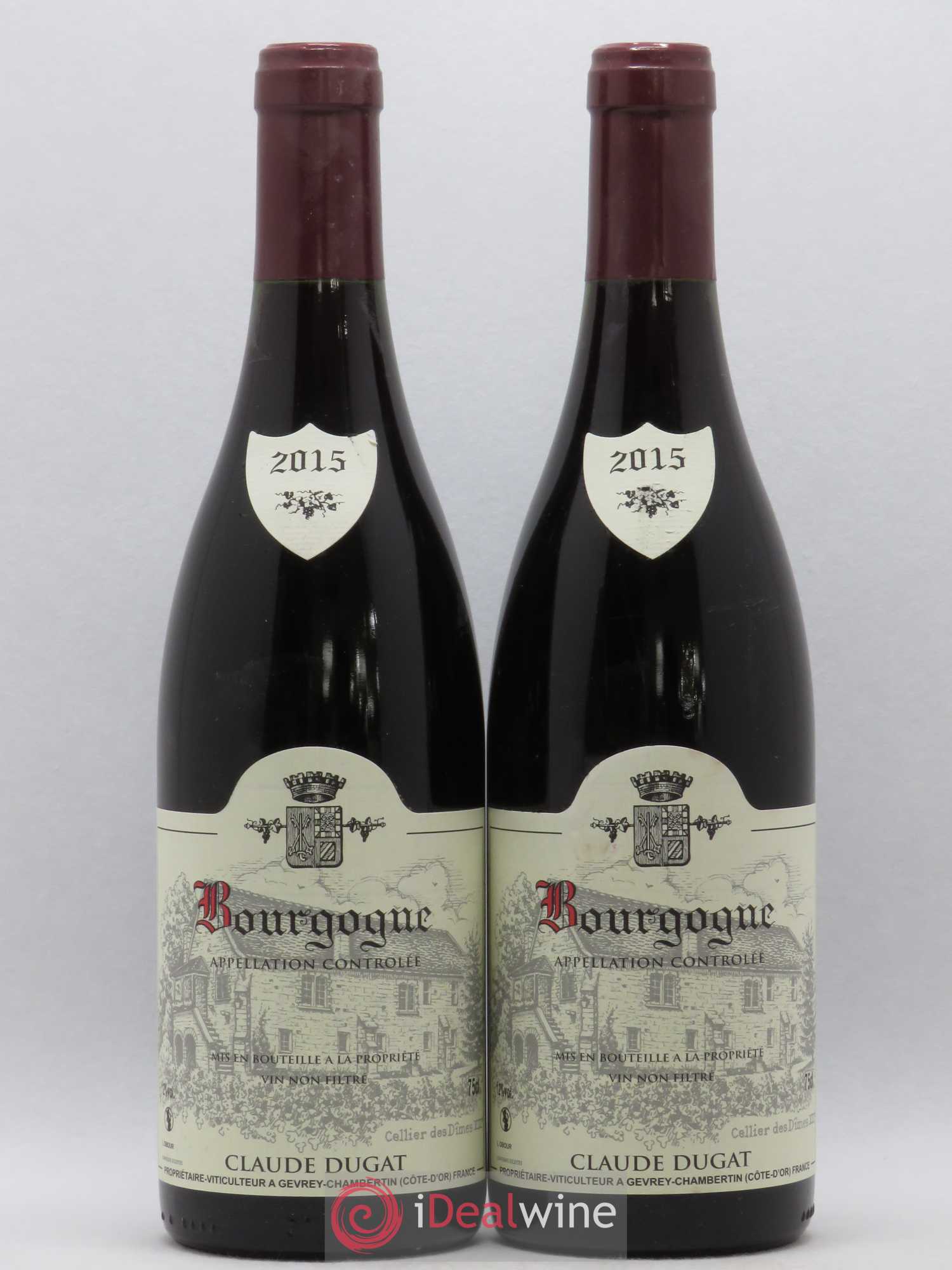 Bourgogne Claude Dugat 2015 - Lot de 2 bouteilles - 0