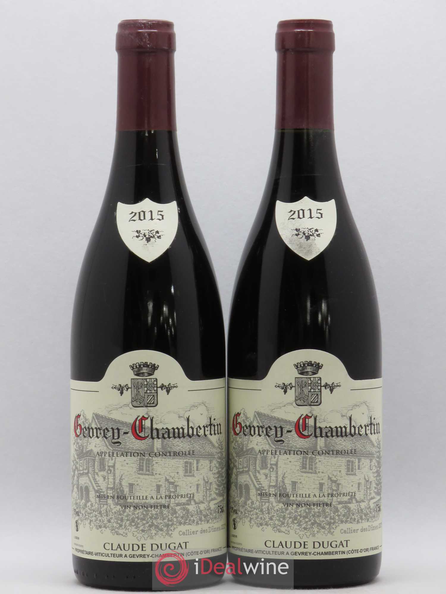 Gevrey-Chambertin Claude Dugat 2015 - Lot de 2 bouteilles - 0