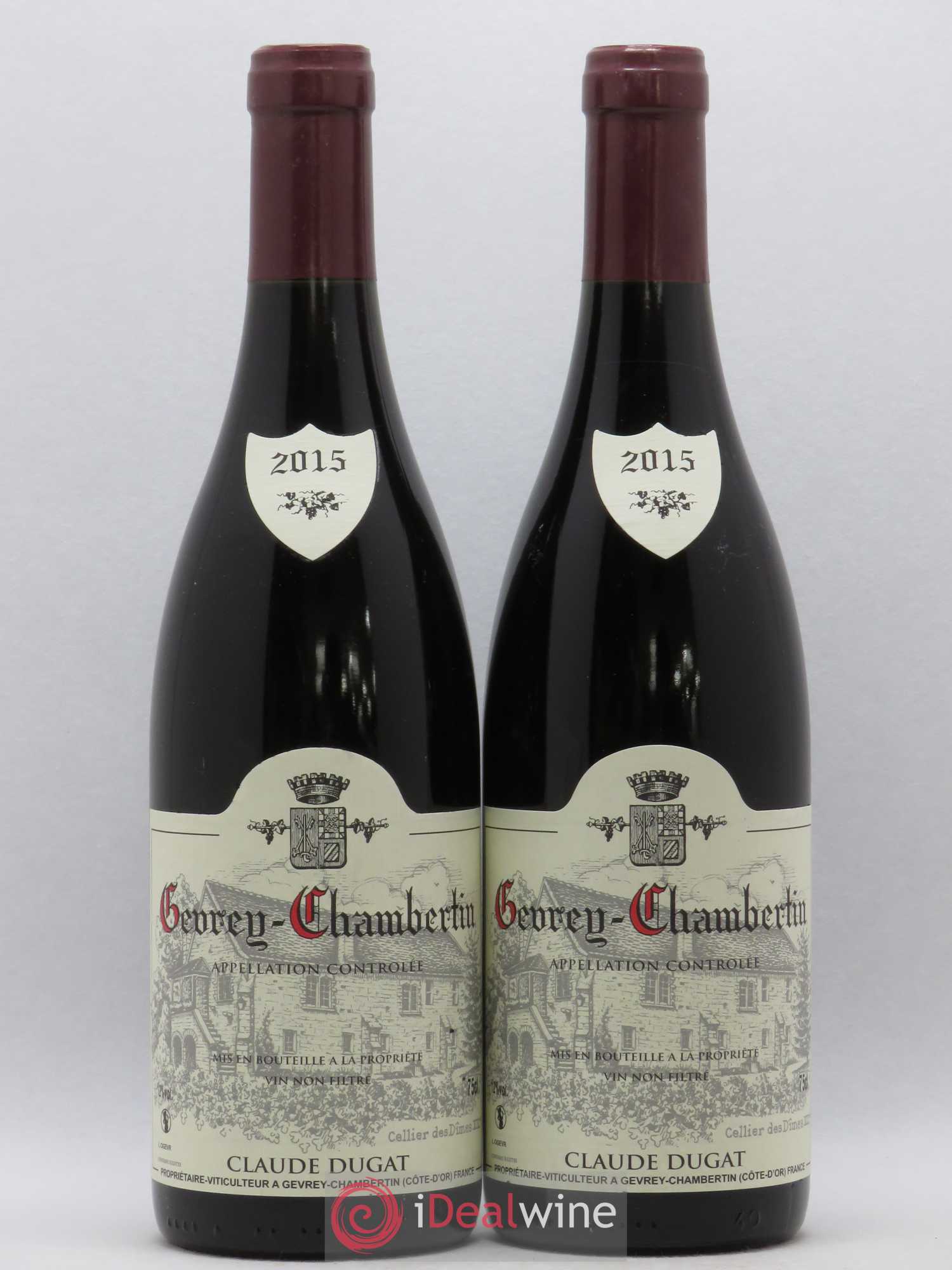 Gevrey-Chambertin Claude Dugat 2015 - Lot de 2 bouteilles - 0