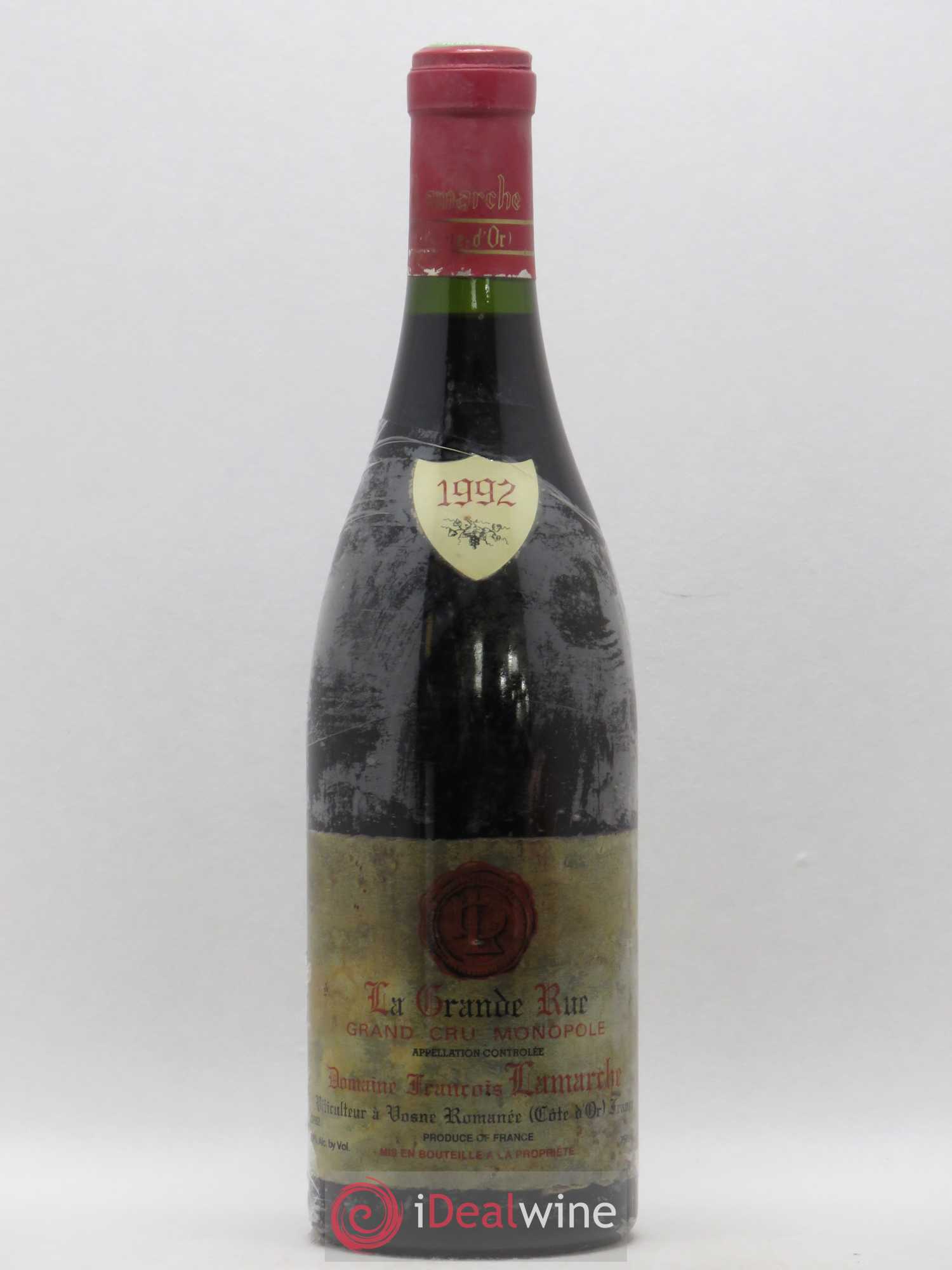 La Grande Rue Grand Cru Lamarche (Domaine) 1992 - Lot de 1 bouteille - 0