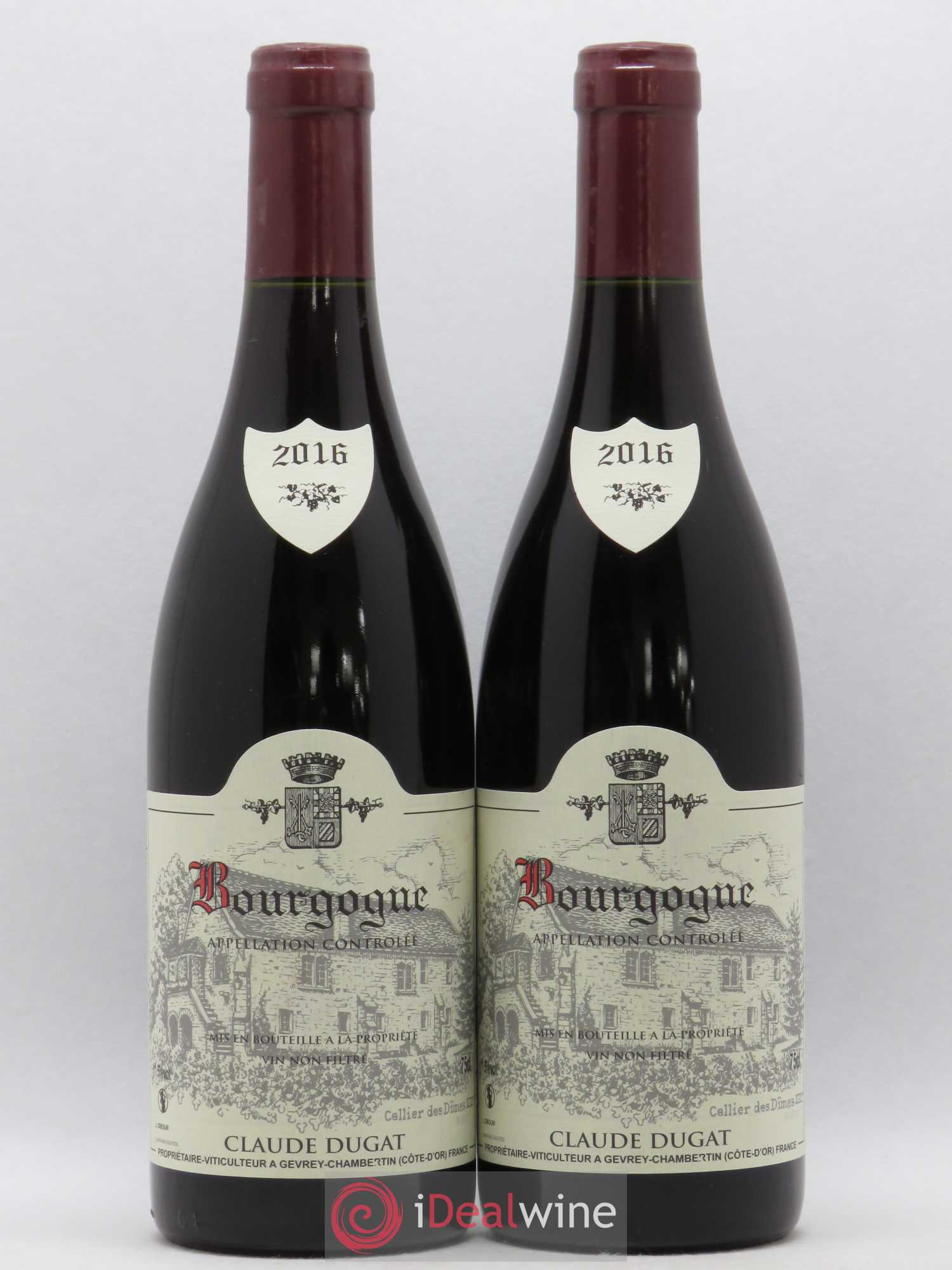 Bourgogne Claude Dugat 2016 - Lot de 2 bouteilles - 0