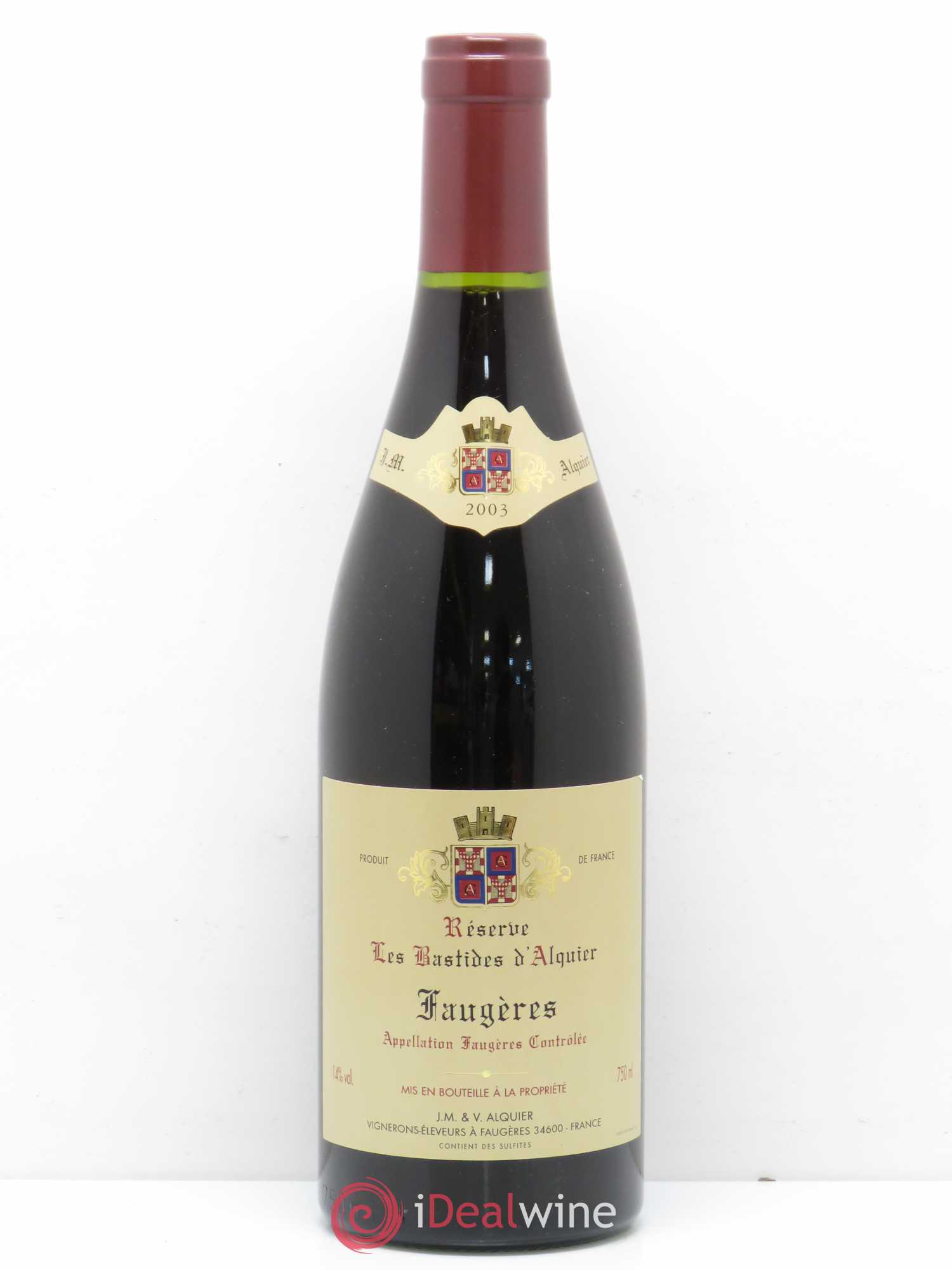Faugères Domaine Jean-Michel Alquier Les Bastides d'Alquier 2003 - Lot de 1 bouteille - 0
