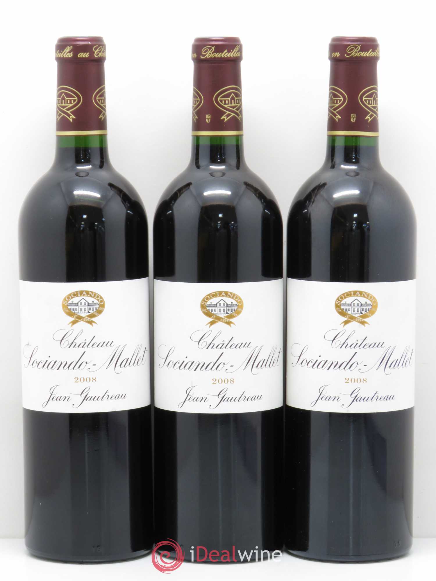 Château Sociando Mallet (sans prix de réserve) 2008 - Lot de 6 bouteilles - 2