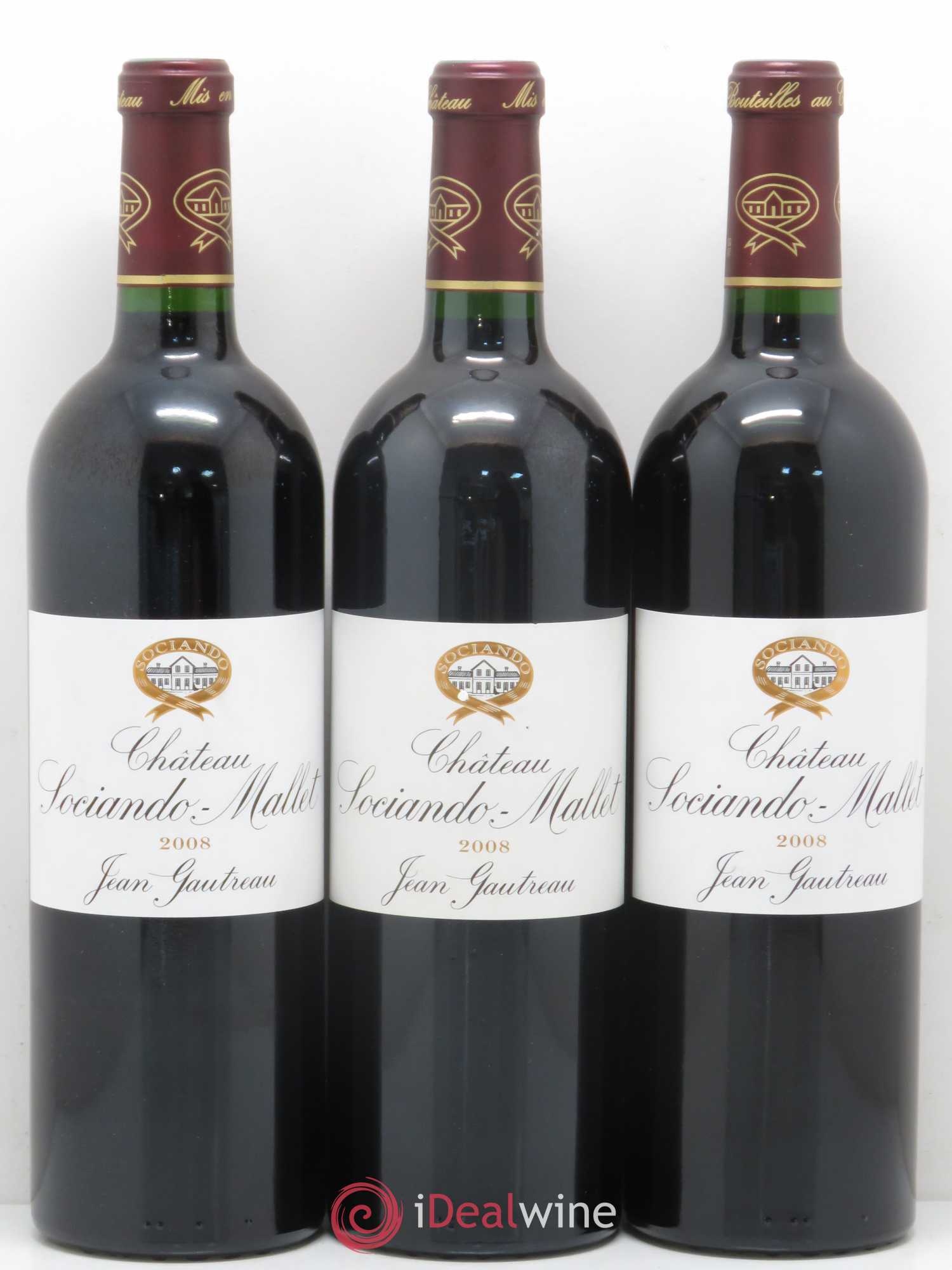 Château Sociando Mallet (sans prix de réserve) 2008 - Lot de 6 bouteilles - 2