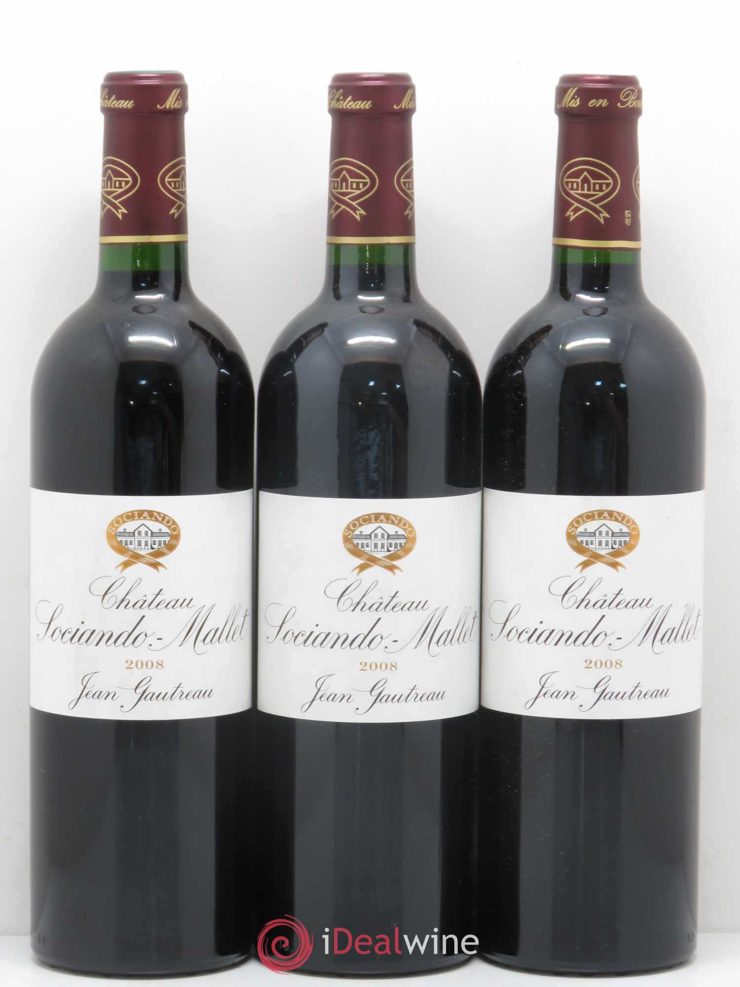 Château Sociando Mallet (sans prix de réserve) 2008 - Lot de 6 bouteilles - 2