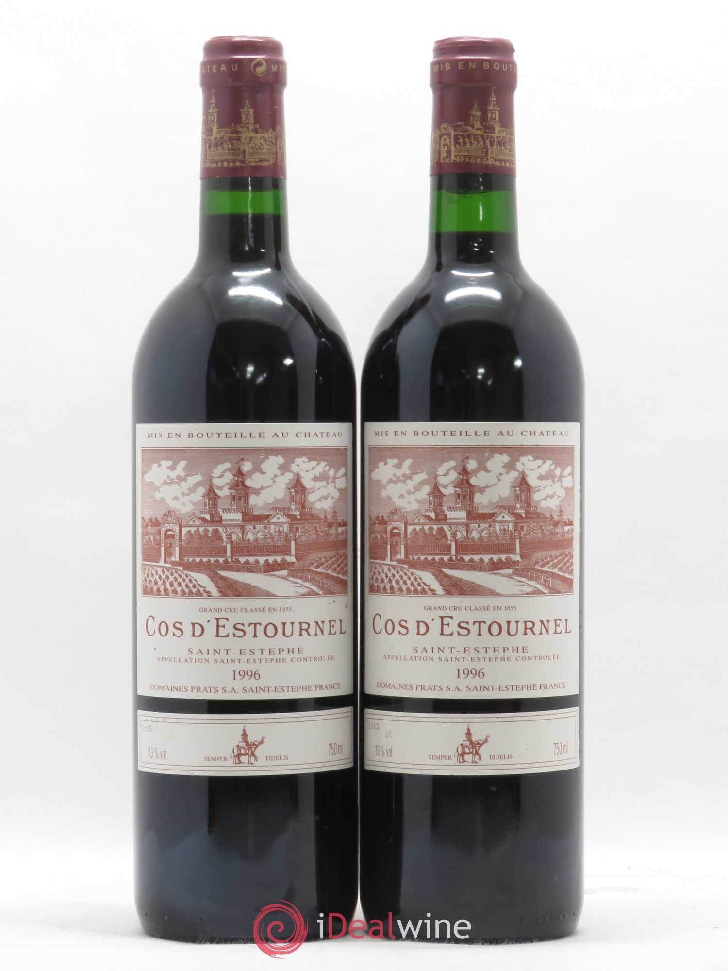 Cos d'Estournel 2ème Grand Cru Classé 1996 - Lot de 2 bouteilles - 0