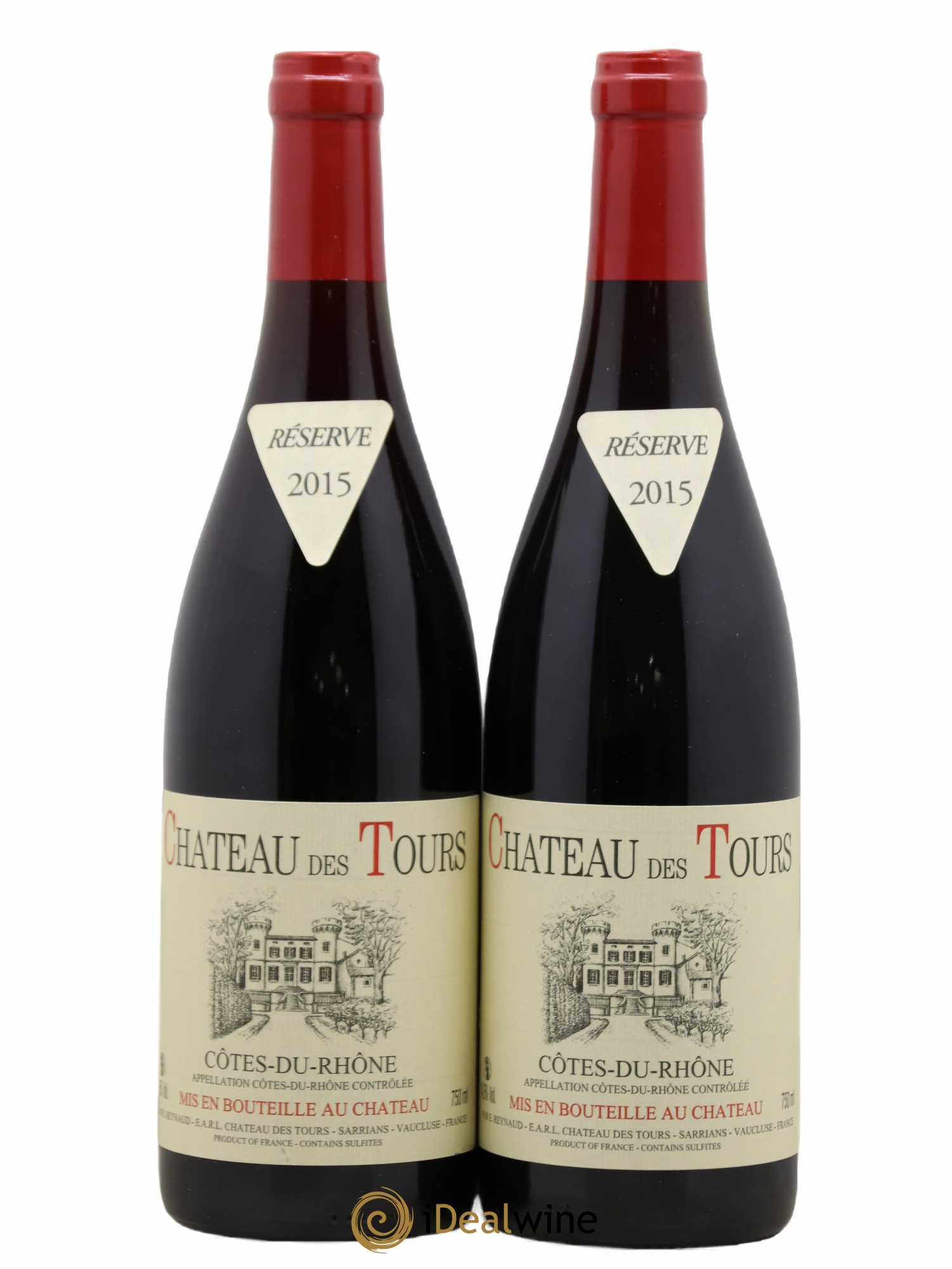 Côtes-du-Rhône Château des Tours Emmanuel Reynaud 2015 - Lot de 2 bouteilles - 0