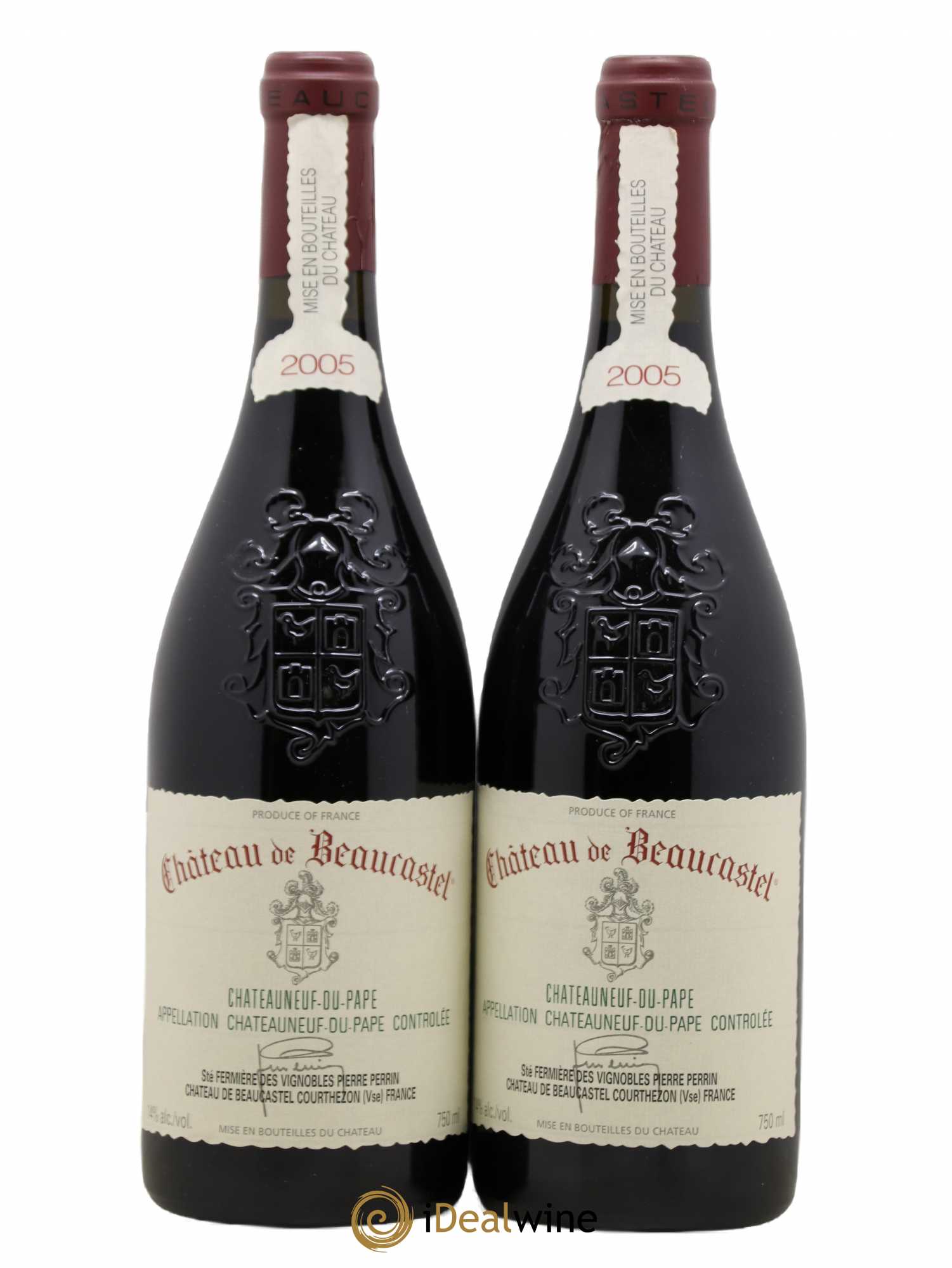 Châteauneuf-du-Pape Château de Beaucastel Famille Perrin 2005 - Lot de 2 bouteilles - 0