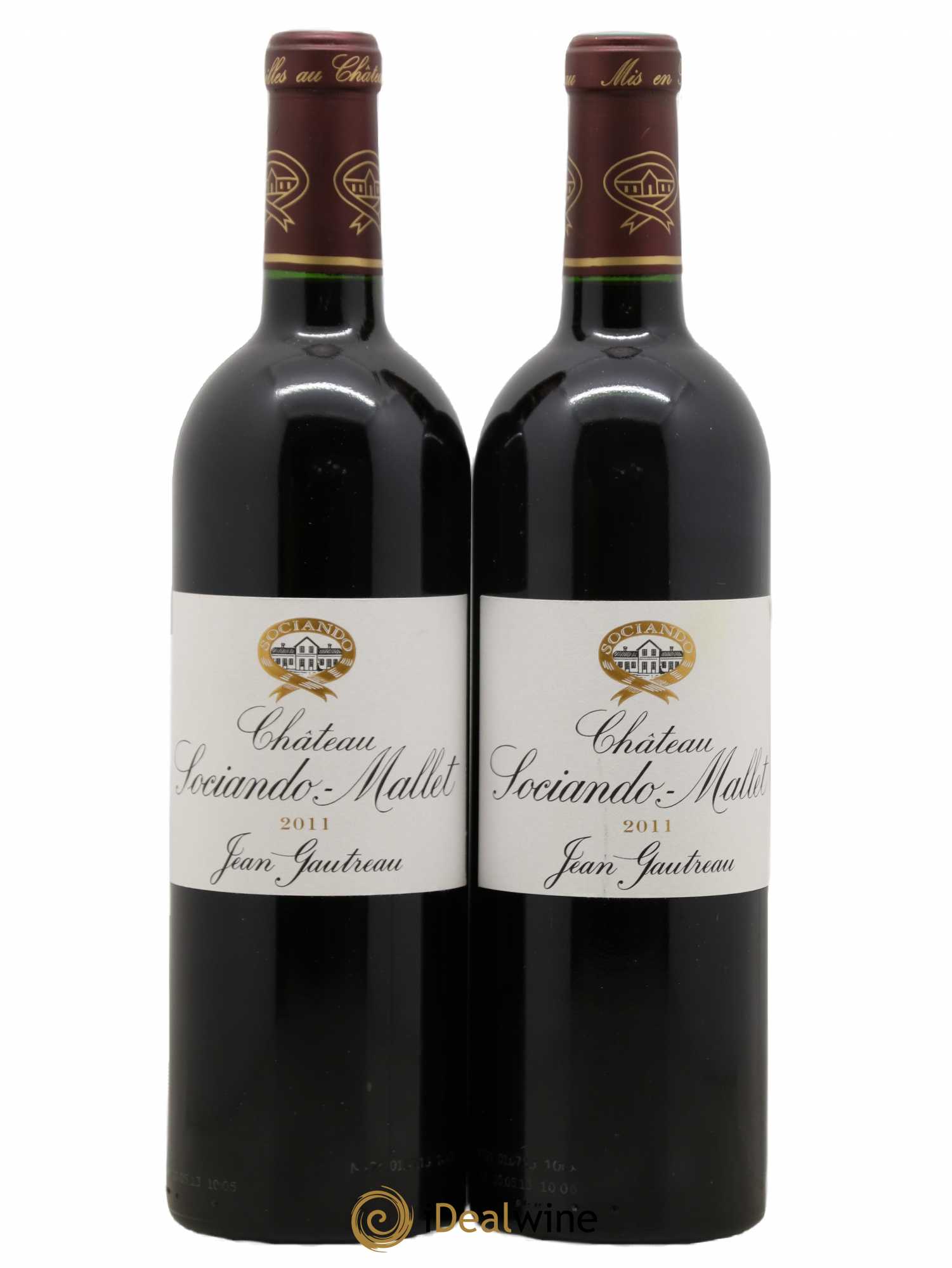 Château Sociando Mallet 2011 - Lot de 2 bouteilles - 0