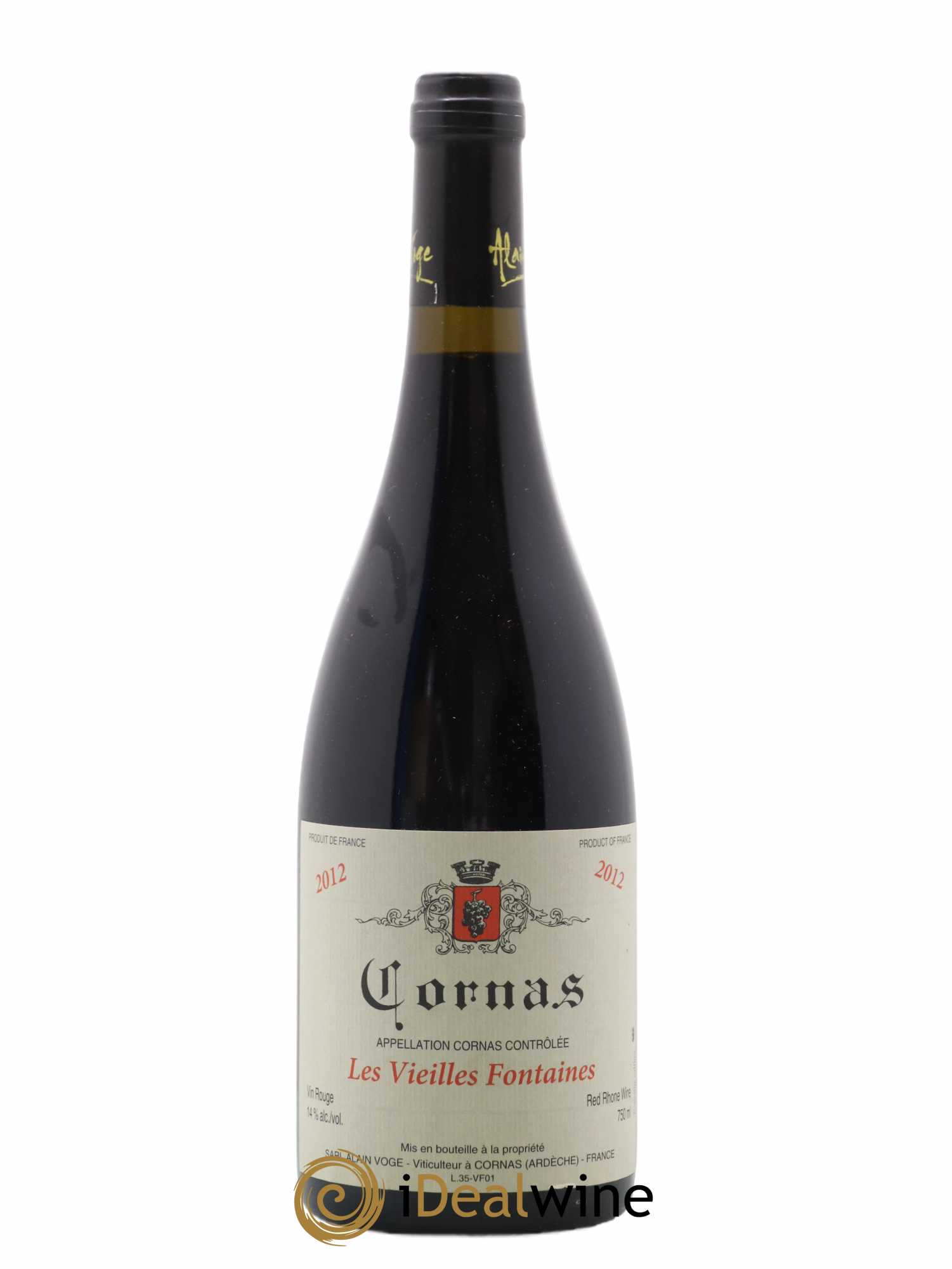 Cornas Les Vieilles Fontaines Alain Voge (Domaine) 2012 - Lotto di 1 bottiglia - 0