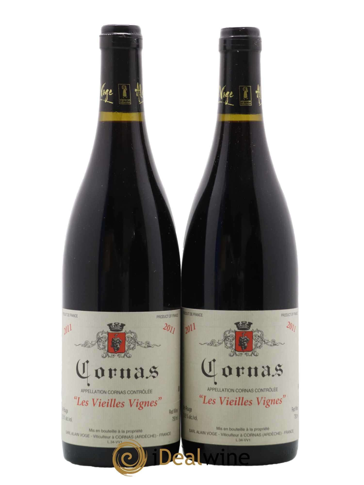 Cornas Les Vieilles Vignes Alain Voge (Domaine) 2011 - Lot de 2 bouteilles - 0