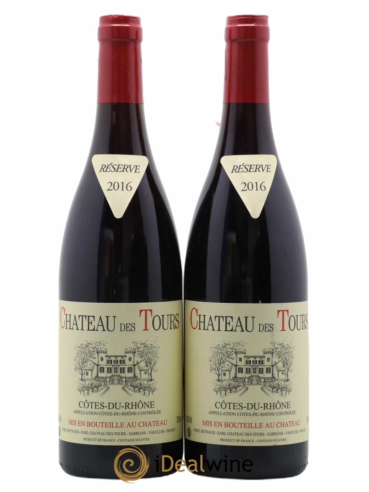 Côtes-du-Rhône Château des Tours Emmanuel Reynaud (senza prezzo di riserva) 2016 - Lotto di 2 bottiglie - 0