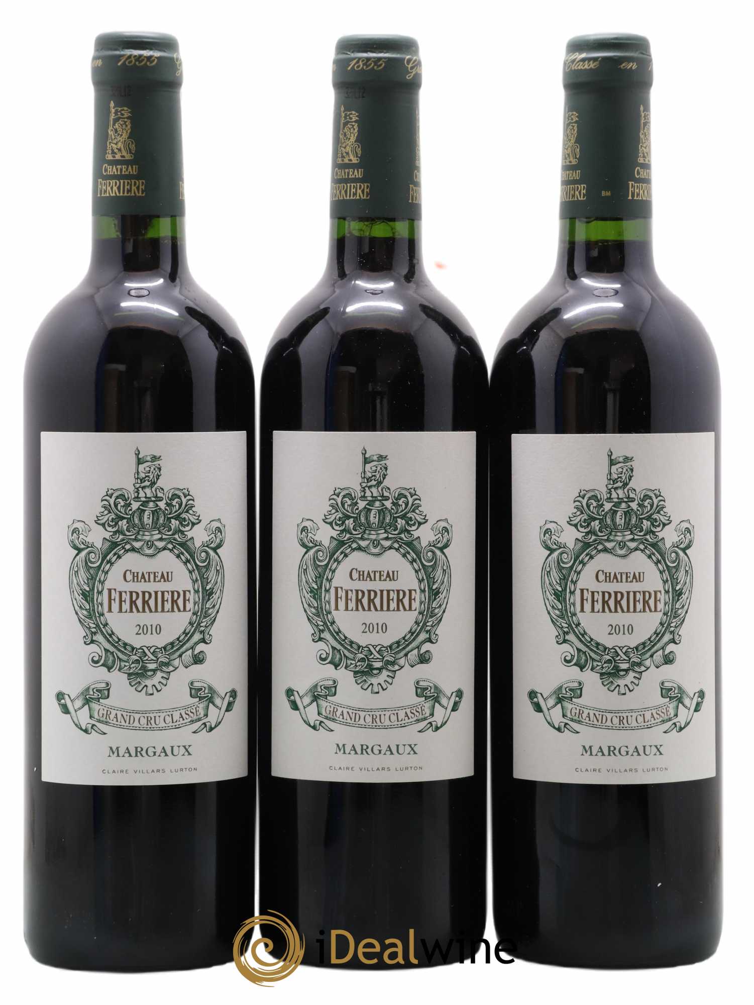 Château Ferrière 3ème Grand Cru Classé 2010 - Lot de 3 bouteilles - 0