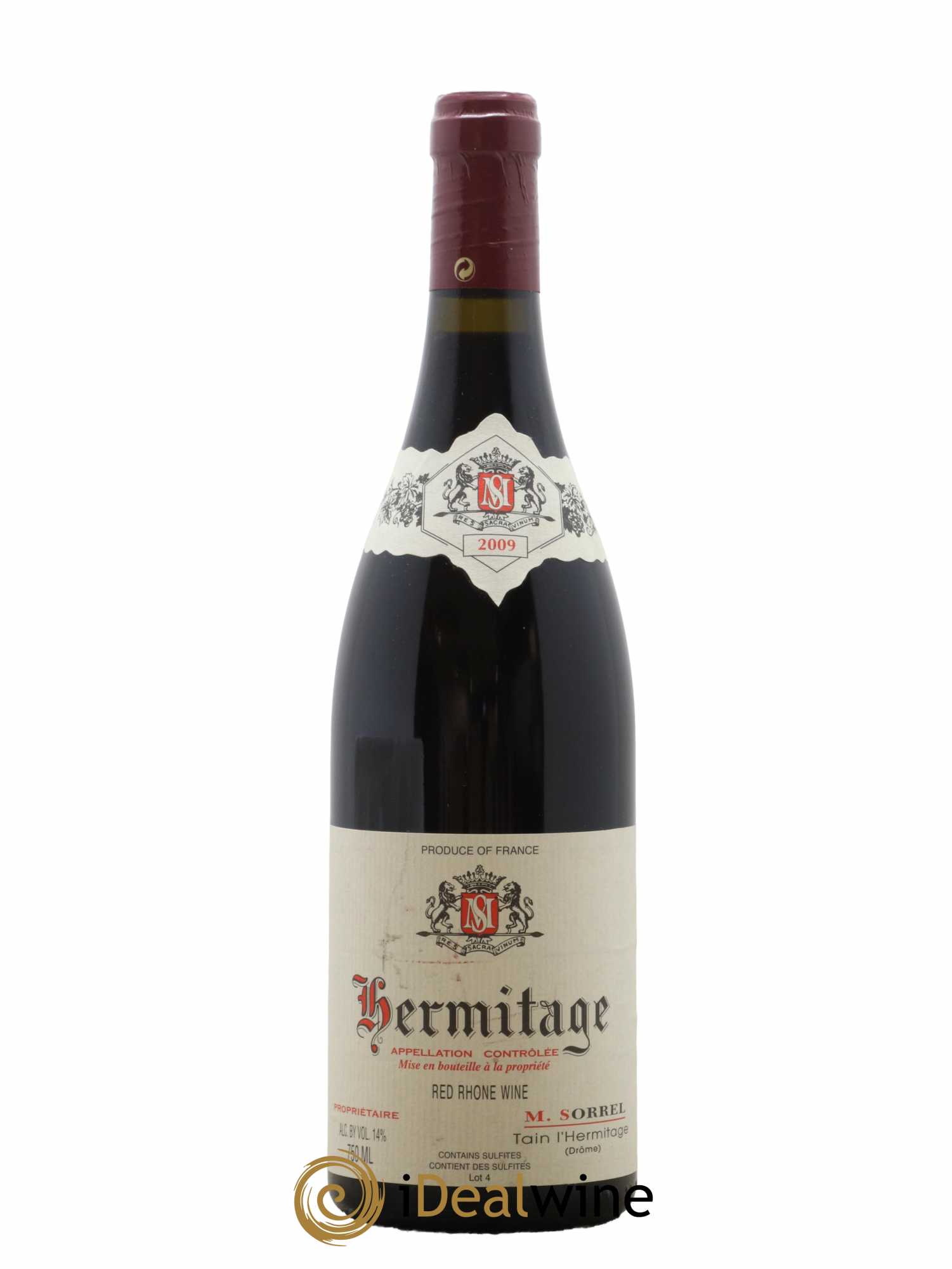Hermitage Marc Sorrel 2009 - Lot de 1 bouteille - 0