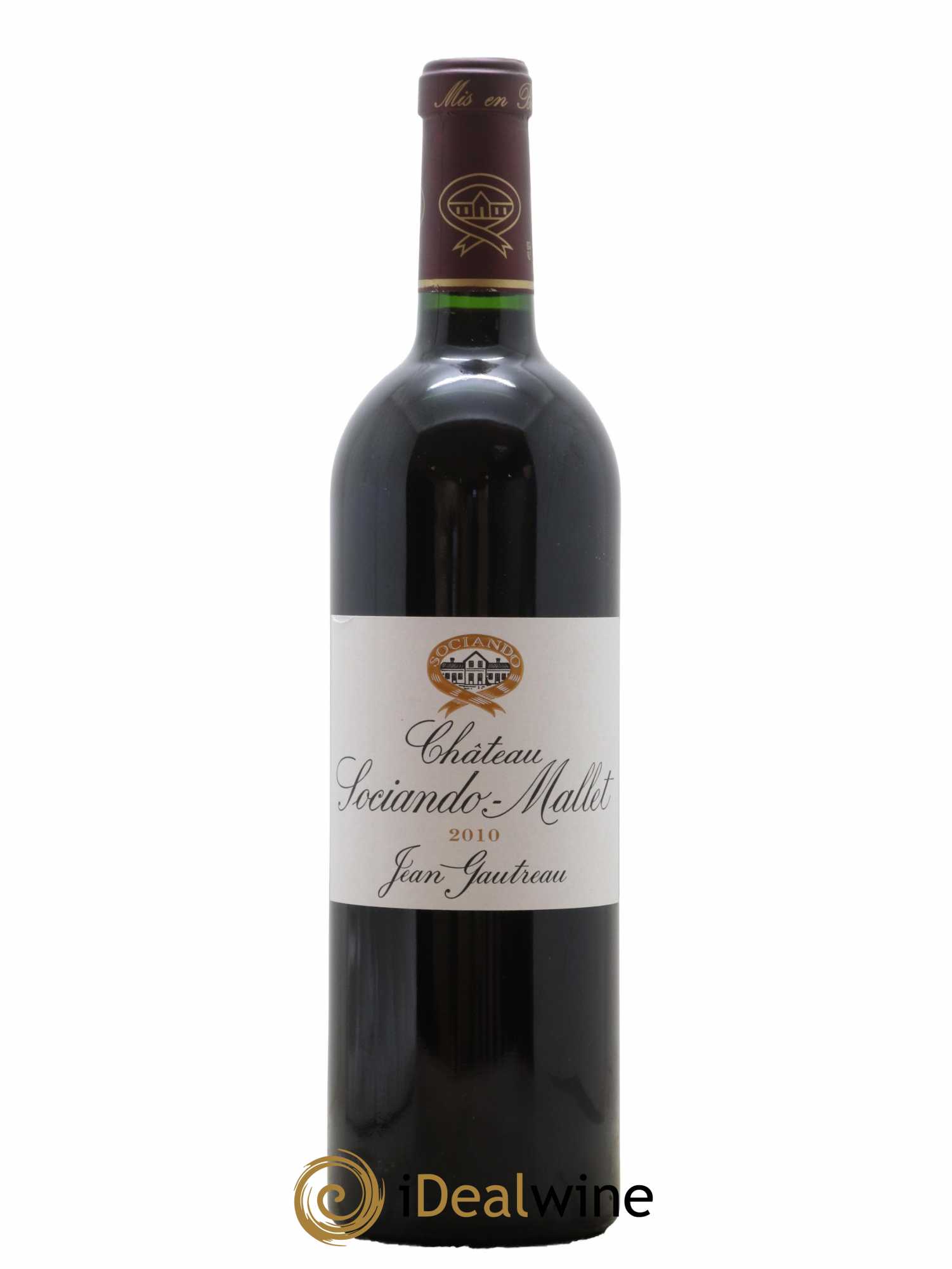 Château Sociando Mallet 2010 - Lot de 1 bouteille - 0