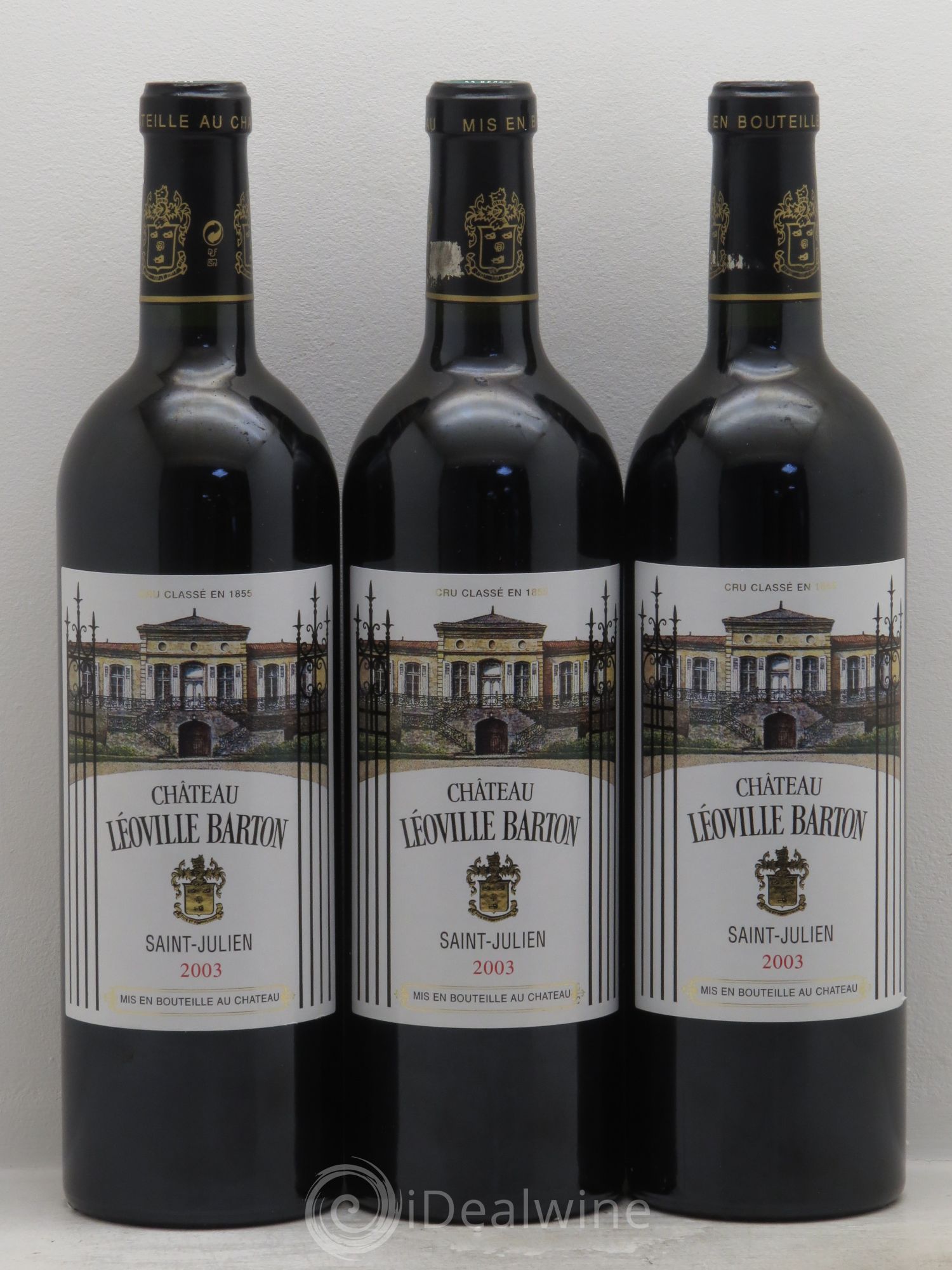Château Léoville Barton 2ème Grand Cru Classé 2003 - Lot de 3 bouteilles - 0