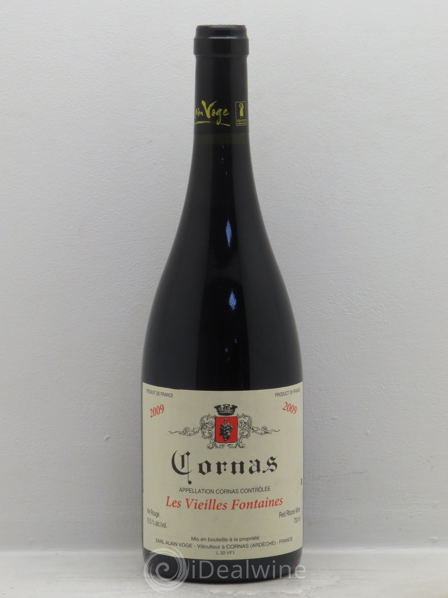 Cornas Les Vieilles Fontaines Alain Voge (Domaine) 2009 - Lot de 1 bouteille - 0
