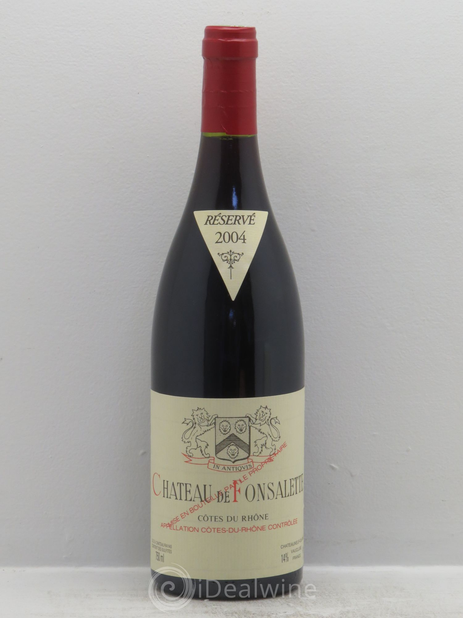 Côtes-du-Rhône Château de Fonsalette Emmanuel Reynaud 2004 - Lot de 1 bouteille - 0