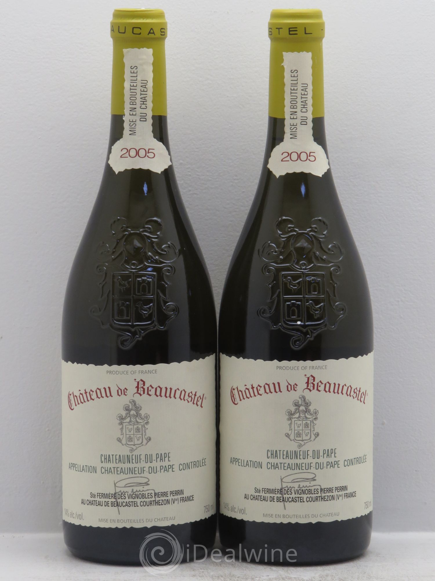 Châteauneuf-du-Pape Château de Beaucastel Famille Perrin 2005 - Lot de 2 bouteilles - 0