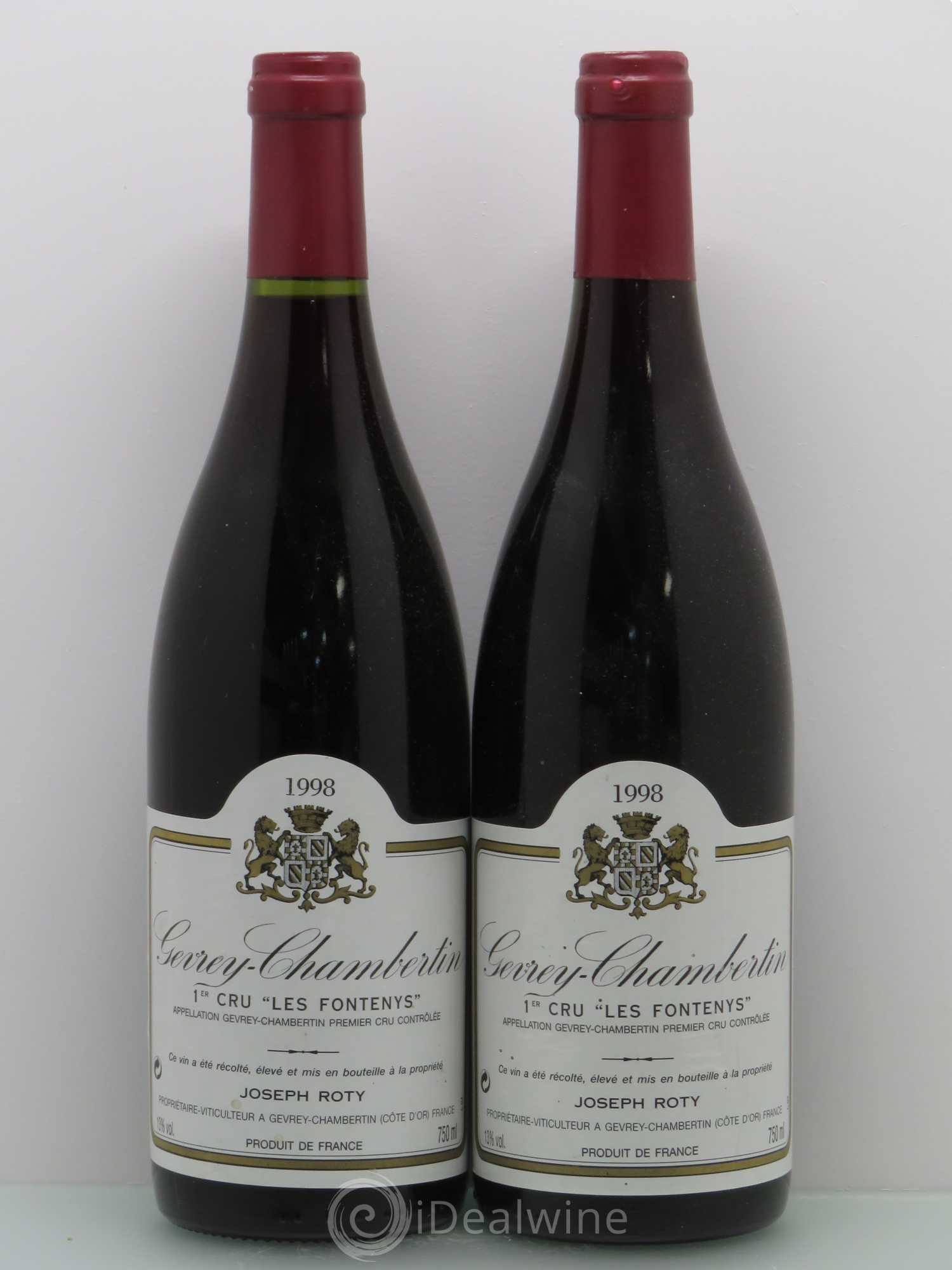 Gevrey-Chambertin 1er Cru Les Fontenys Joseph Roty (Domaine) 1998 - Lot de 2 bouteilles - 0