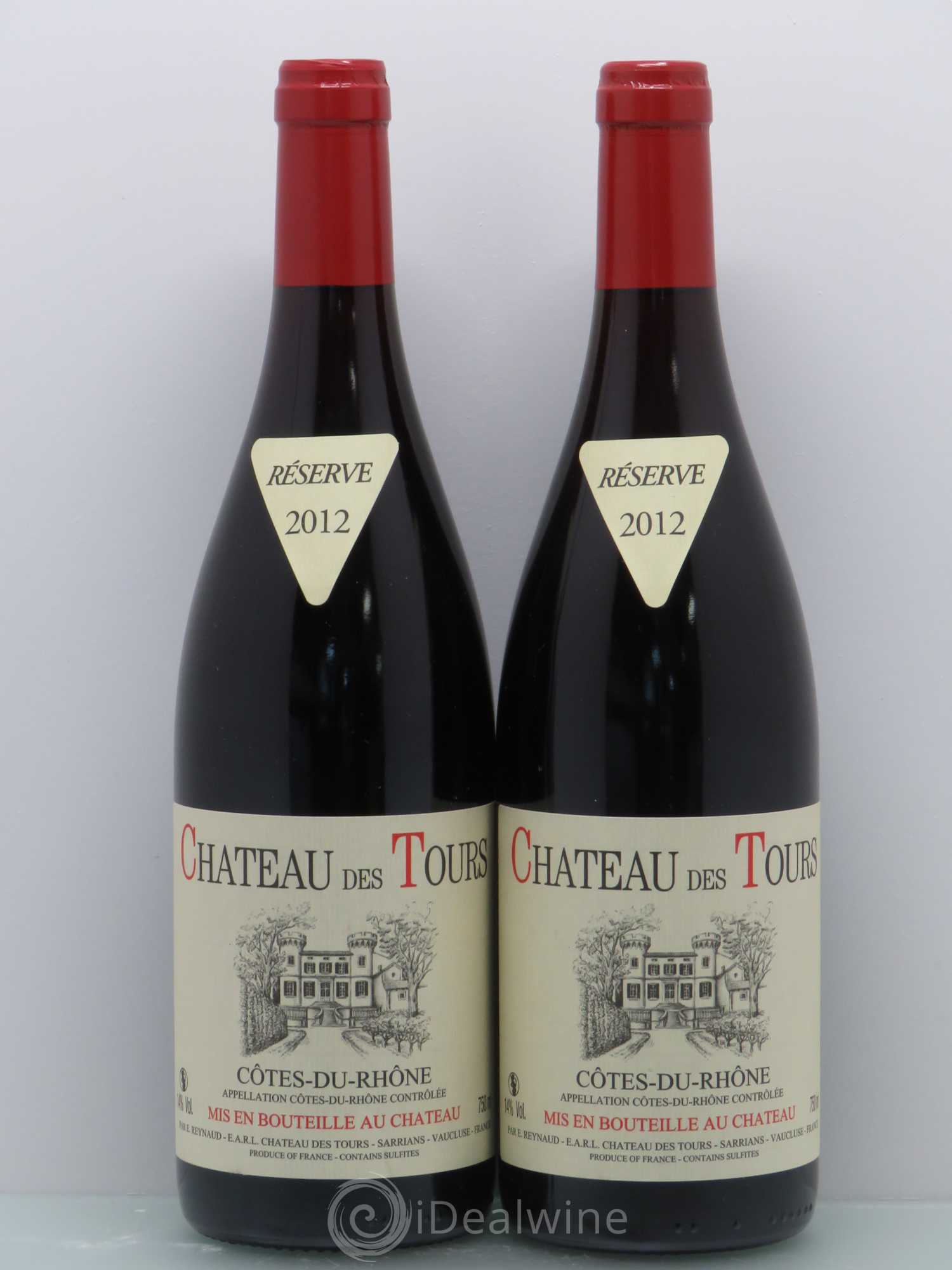 Côtes-du-Rhône Château des Tours Emmanuel Reynaud 2012 - Lot de 2 bouteilles - 0