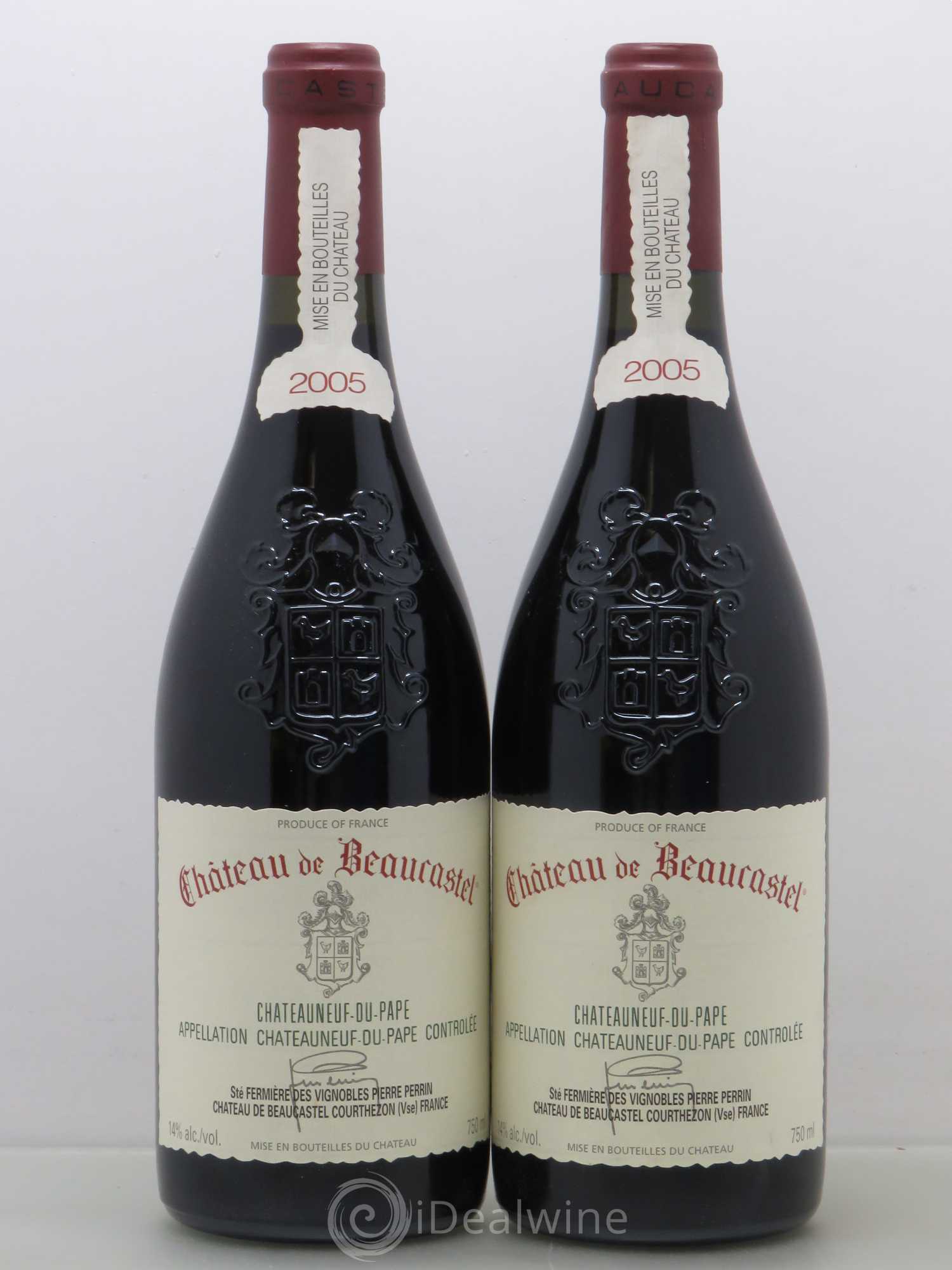 Châteauneuf-du-Pape Château de Beaucastel Famille Perrin 2005 - Lot de 2 bouteilles - 0