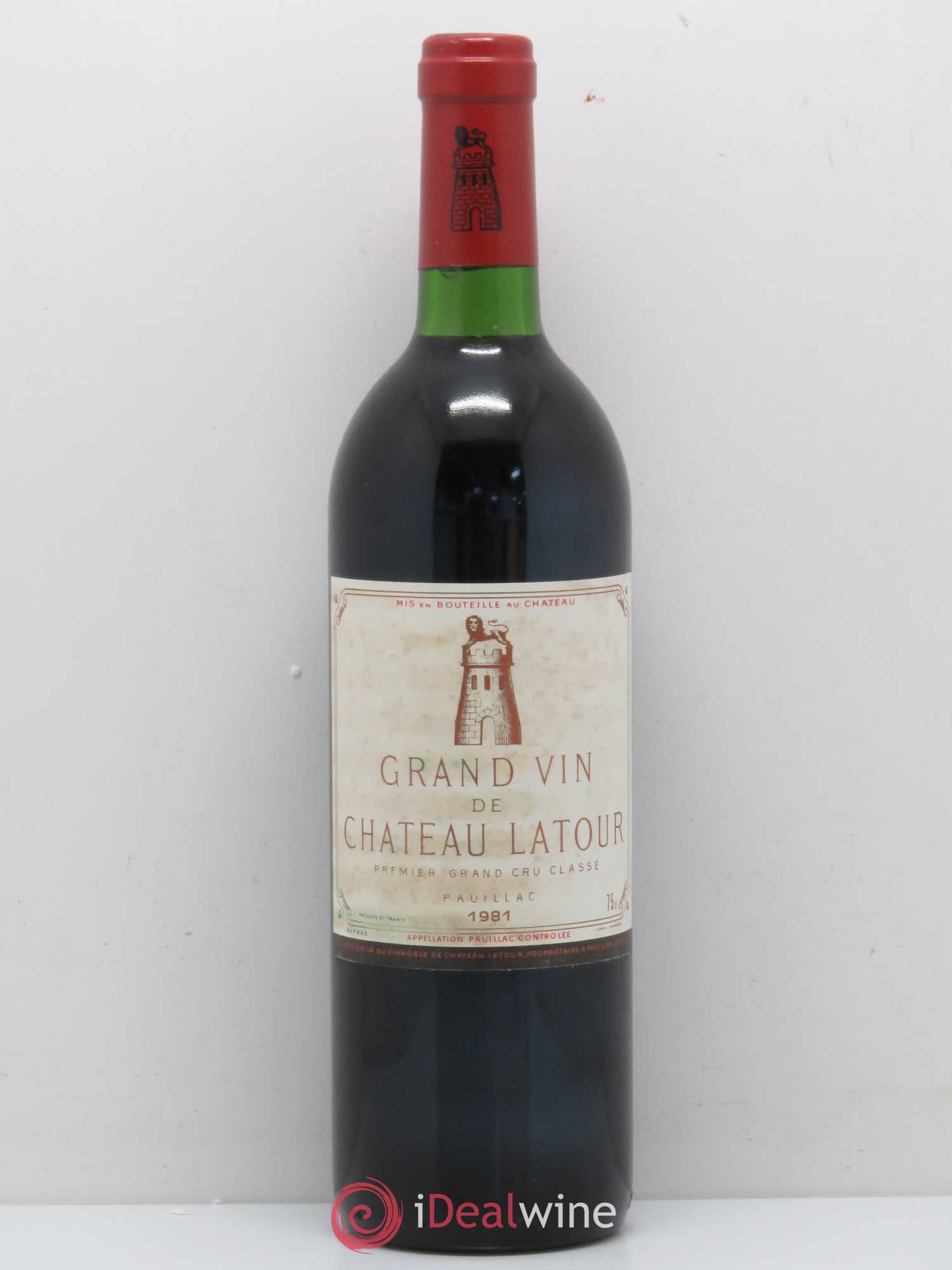 Château Latour 1er Grand Cru Classé 1981 - Lot de 1 bouteille - 0