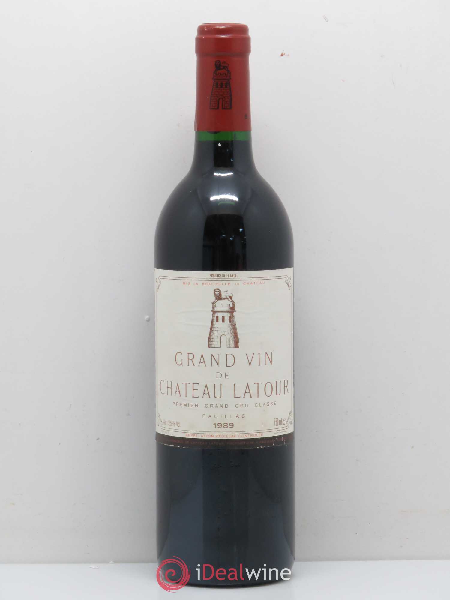 Château Latour 1er Grand Cru Classé 1989 - Lot de 1 bouteille - 0
