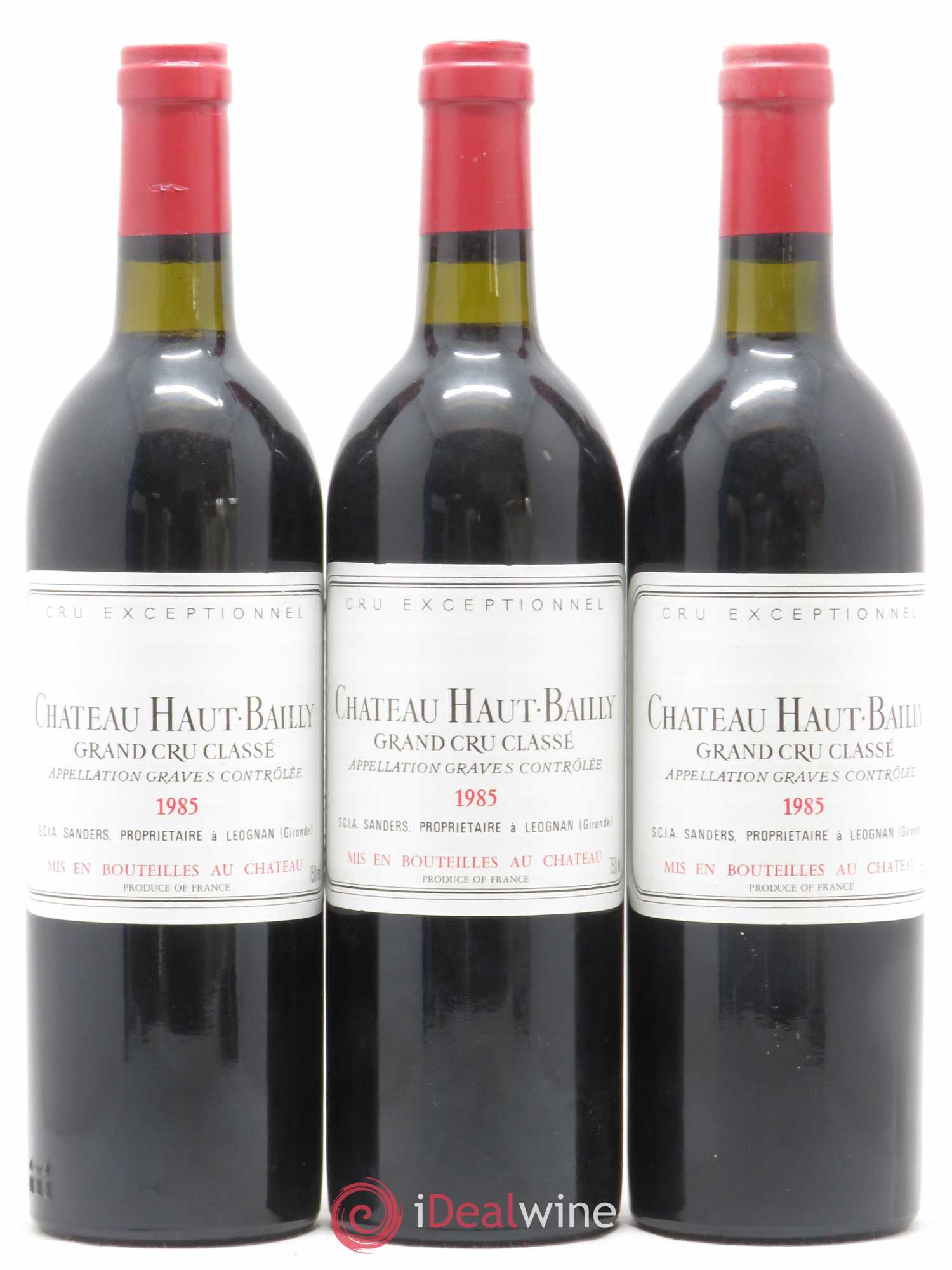 Château Haut-Bailly Cru Classé de Graves 1985 - Lot de 12 bouteilles - 1
